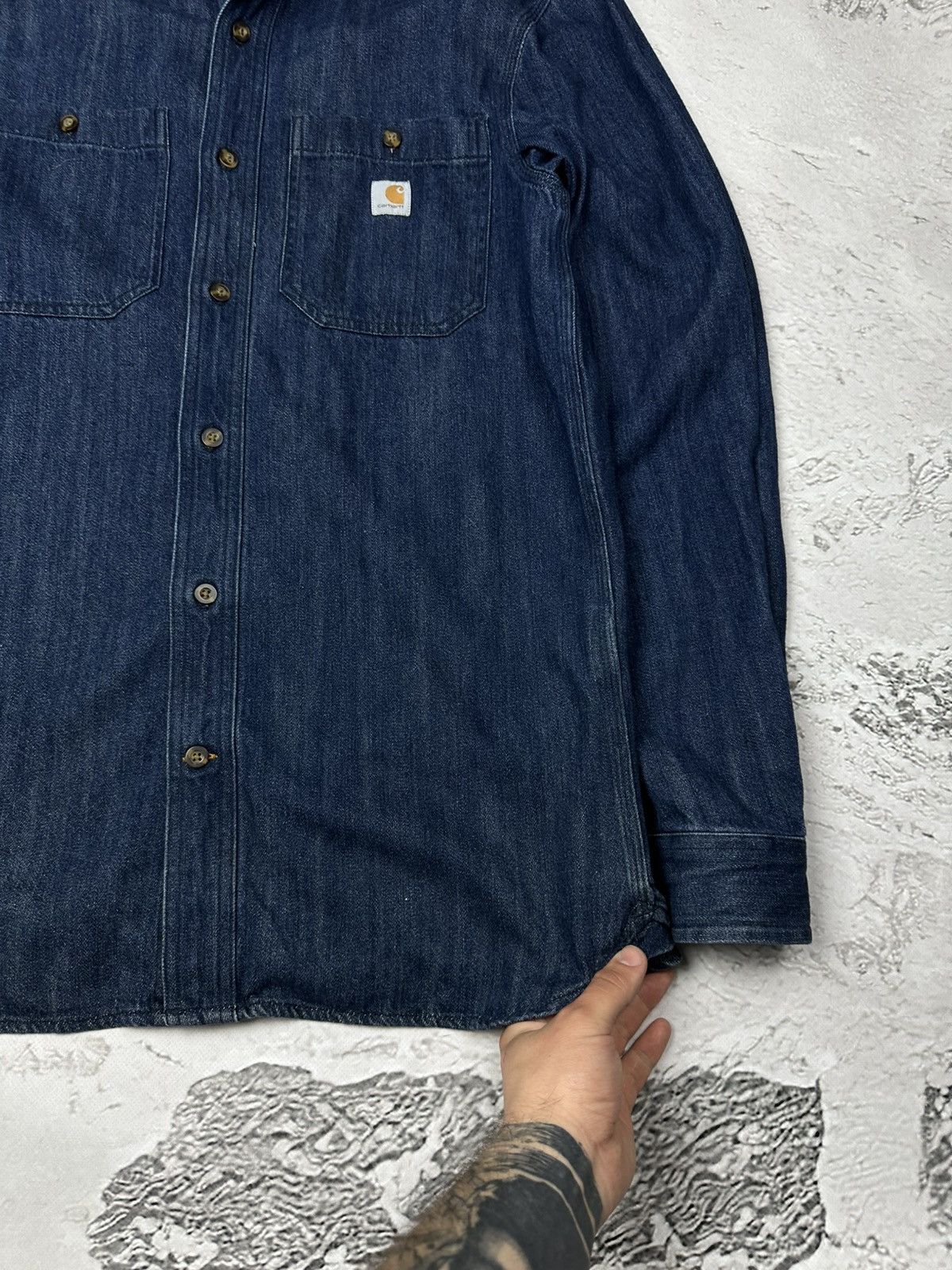 Carhartt Carhartt Denim Shirt Workwear style Size US S / EU 44-46 / 1 - 3 Thumbnail