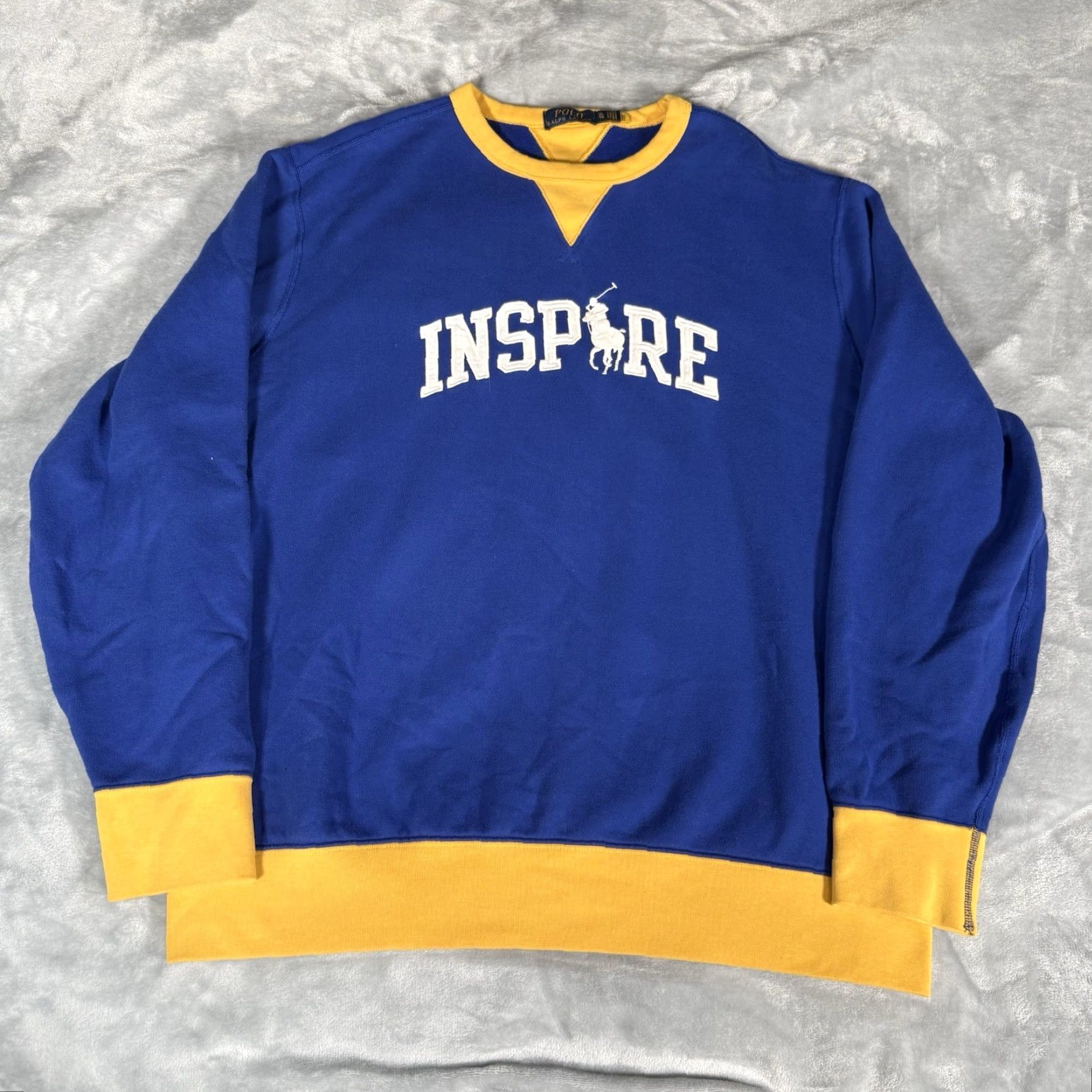 Polo Ralph Lauren Polo Ralph Lauren Sweatshirt Mens XL Embroidered Blue Inspire Crewneck Size US XL / EU 56 / 4 - 2 Thumbnail