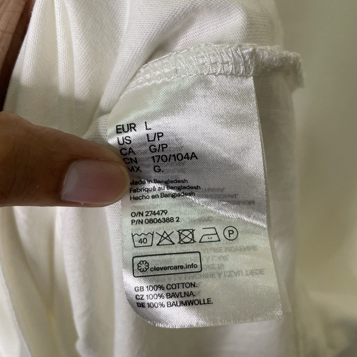 H&M Y2K H&M Oversized Blank T Shirt Kanye West Style Size US L / EU 52-54 / 3 - 3 Thumbnail