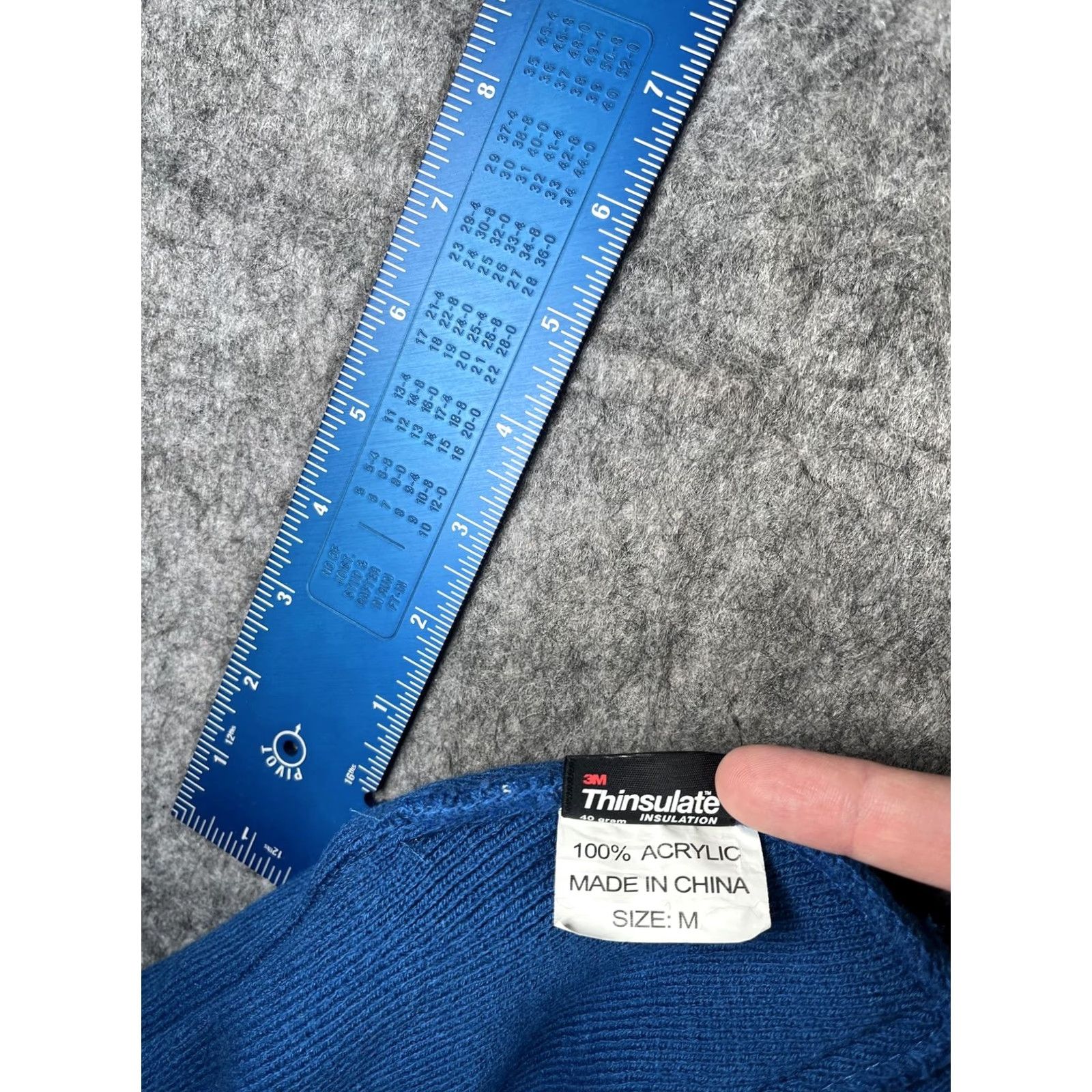 Vintage VINTAGE: No (excluded) 3M Thinsulate Beanie Mens M Blue Knit Insulated Thermal Stretch Winter Hat Shirt Size ONE SIZE - 7 Thumbnail