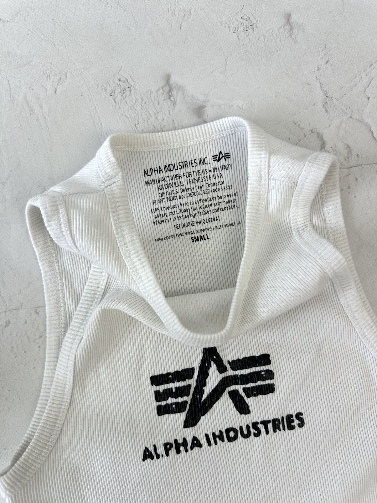Alpha Industries Alpha Industries White Logo Top Size S / US 4 / IT 40 - 4 Thumbnail