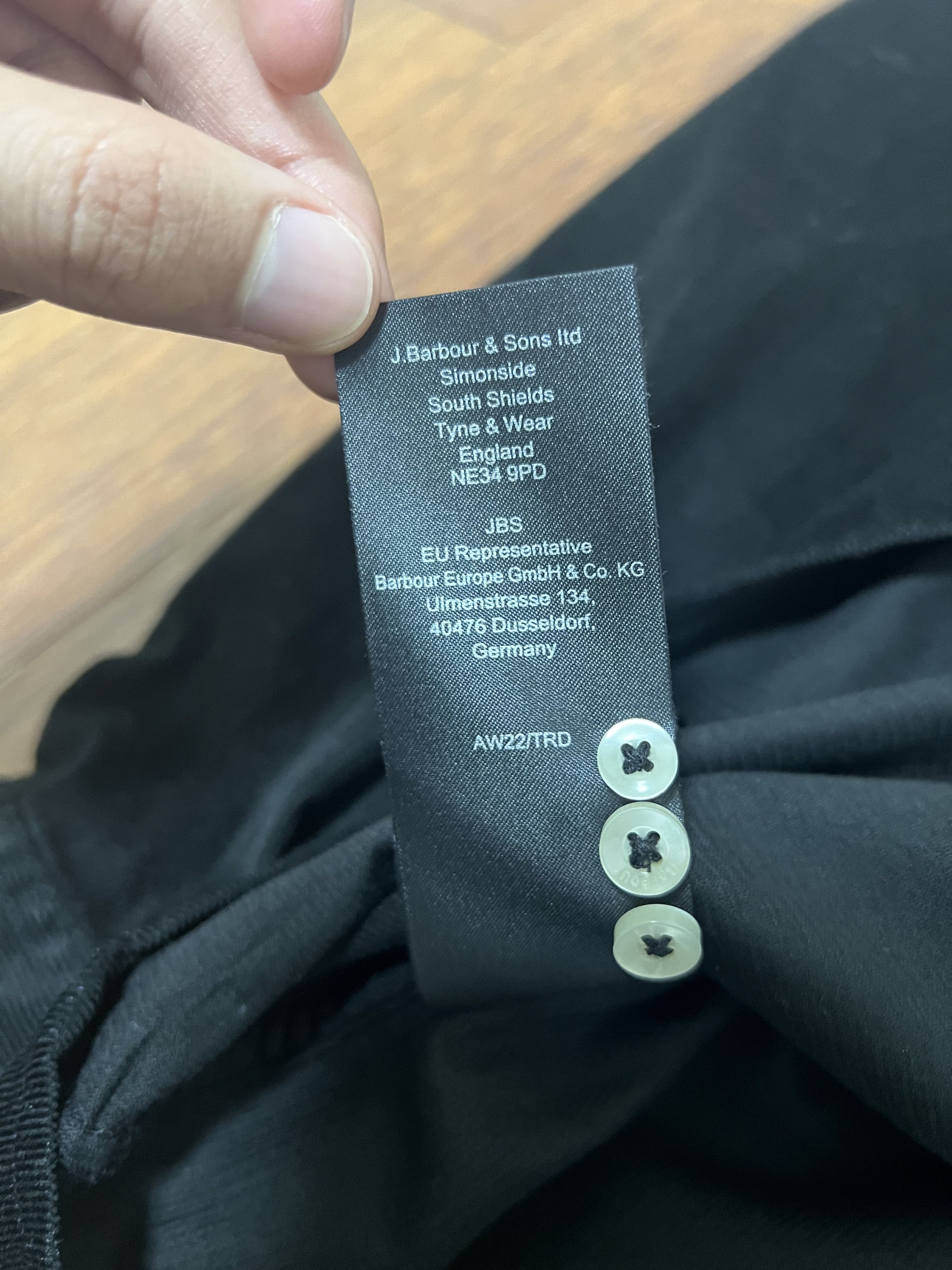 Barbour 💚 Barbour Ramsey Tailored Cord Shirt Black Medium NEW Size US M / EU 48-50 / 2 - 16 Thumbnail