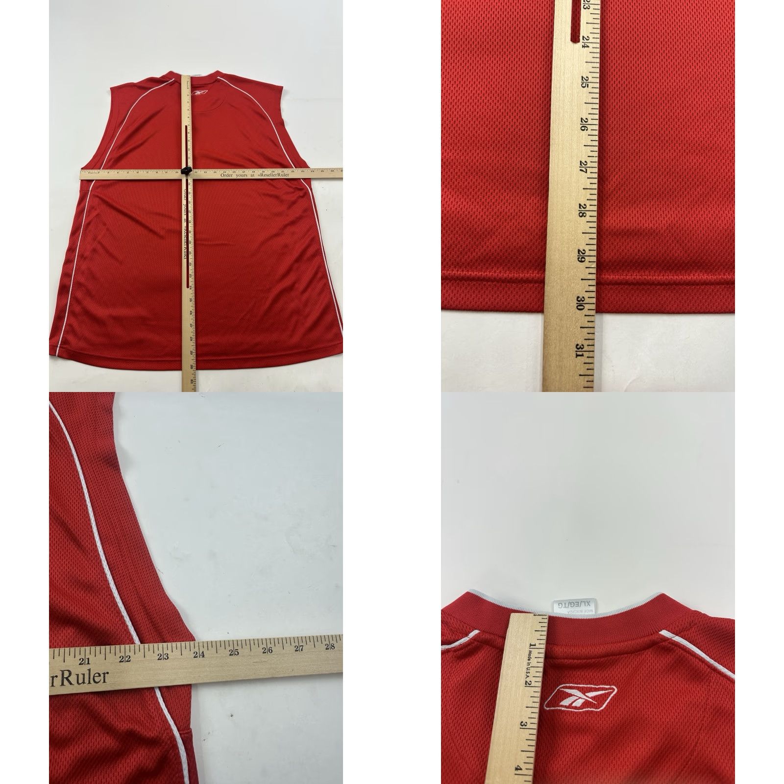 Reebok VINTAGE Reebok Jersey Shirt Mens XL Red Sleeveless NBA Casual Athletic Training Size US XL / EU 56 / 4 - 8 Thumbnail