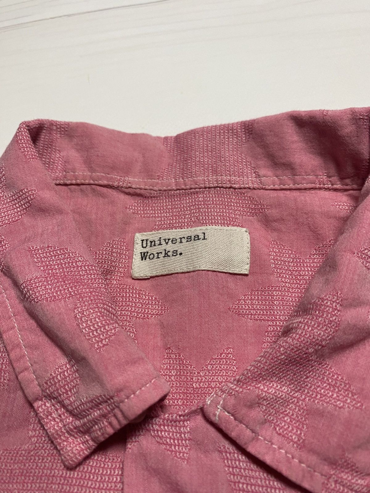 Universal Works × Vintage Universal Works pink stars Hawaii Button Up y2k camp shirt Size US S / EU 44-46 / 1 - 3 Thumbnail