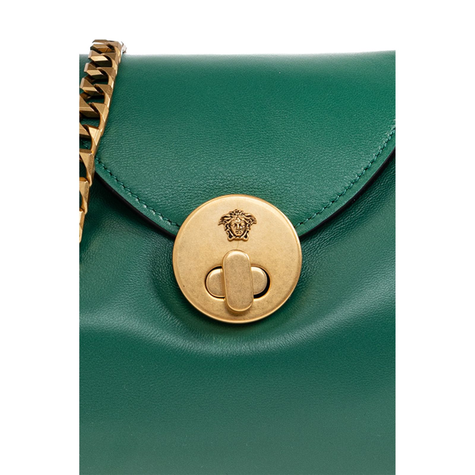 Versace VERSACE Vivian Nappa Leather Green Shoulder Bag New & Authen Size ONE SIZE - 5 Thumbnail