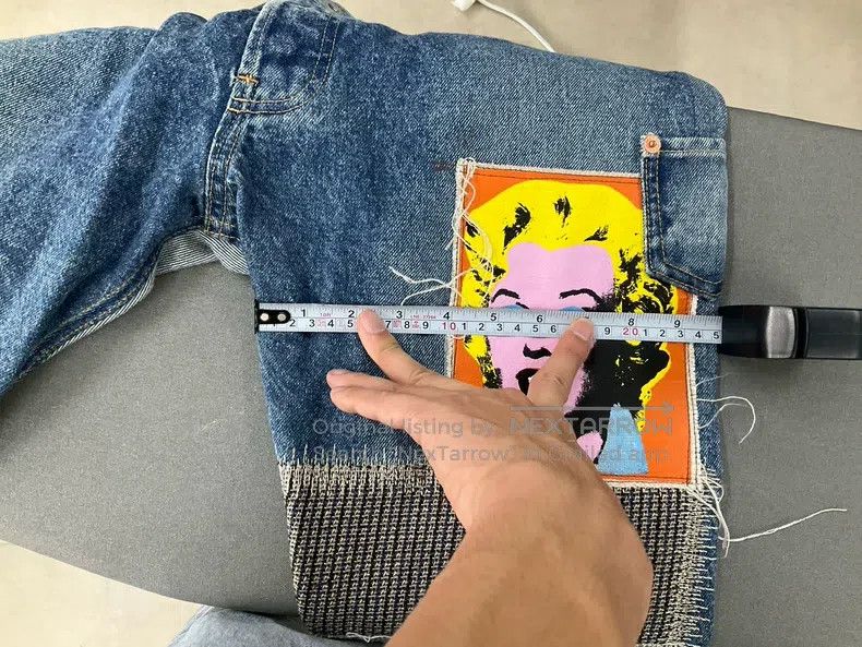 Junya Watanabe Junya Watanabe size M Patchwork Denim Pants Size 22" - 8 Thumbnail
