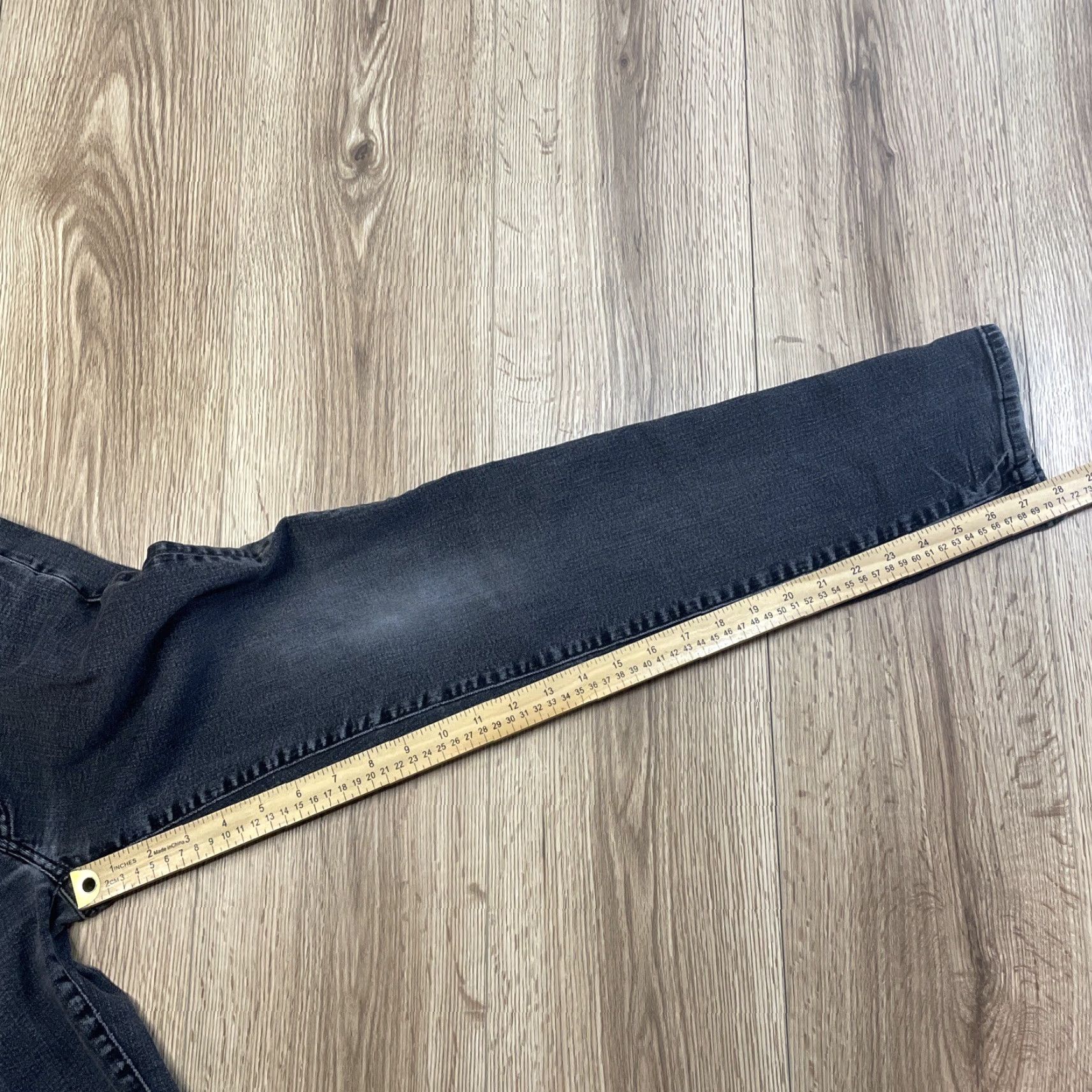 Vintage VINTAGE American Eagle Athletic Skinny Jeans Mens Black 29x30 Skinny Rock Style Fall Spring Summer Winter Size US 29 - 6 Thumbnail