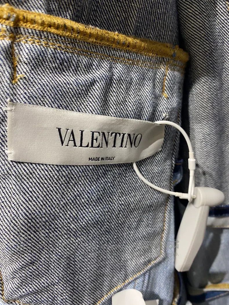 Valentino Valentino Stitched denim jacket Size US L / EU 52-54 / 3 - 5 Thumbnail
