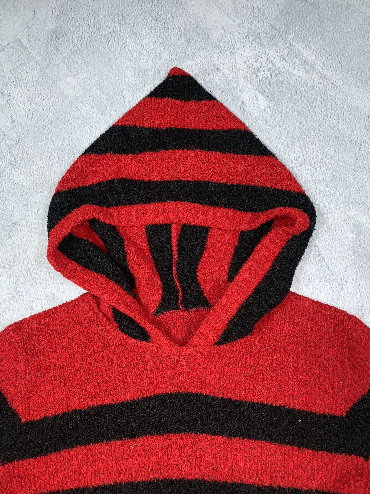 Japanese Brand × Vintage Vintage Y2K Japanese striped cropped hooded sweater opium S Size S / US 4 / IT 40 - 4 Thumbnail