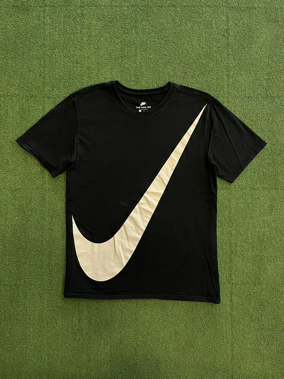 Nike Streetwear Vintage The Nike Tee Big Swoosh Logo Drill t shirt Grailed
