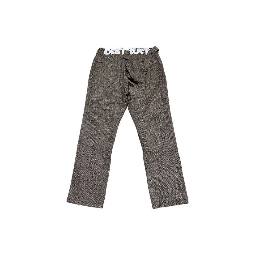 PPFM 🔥Sick Y2K PPFM Destruct Wool Bondage Pants Size US 32 / EU 48 - 1 Thumbnail