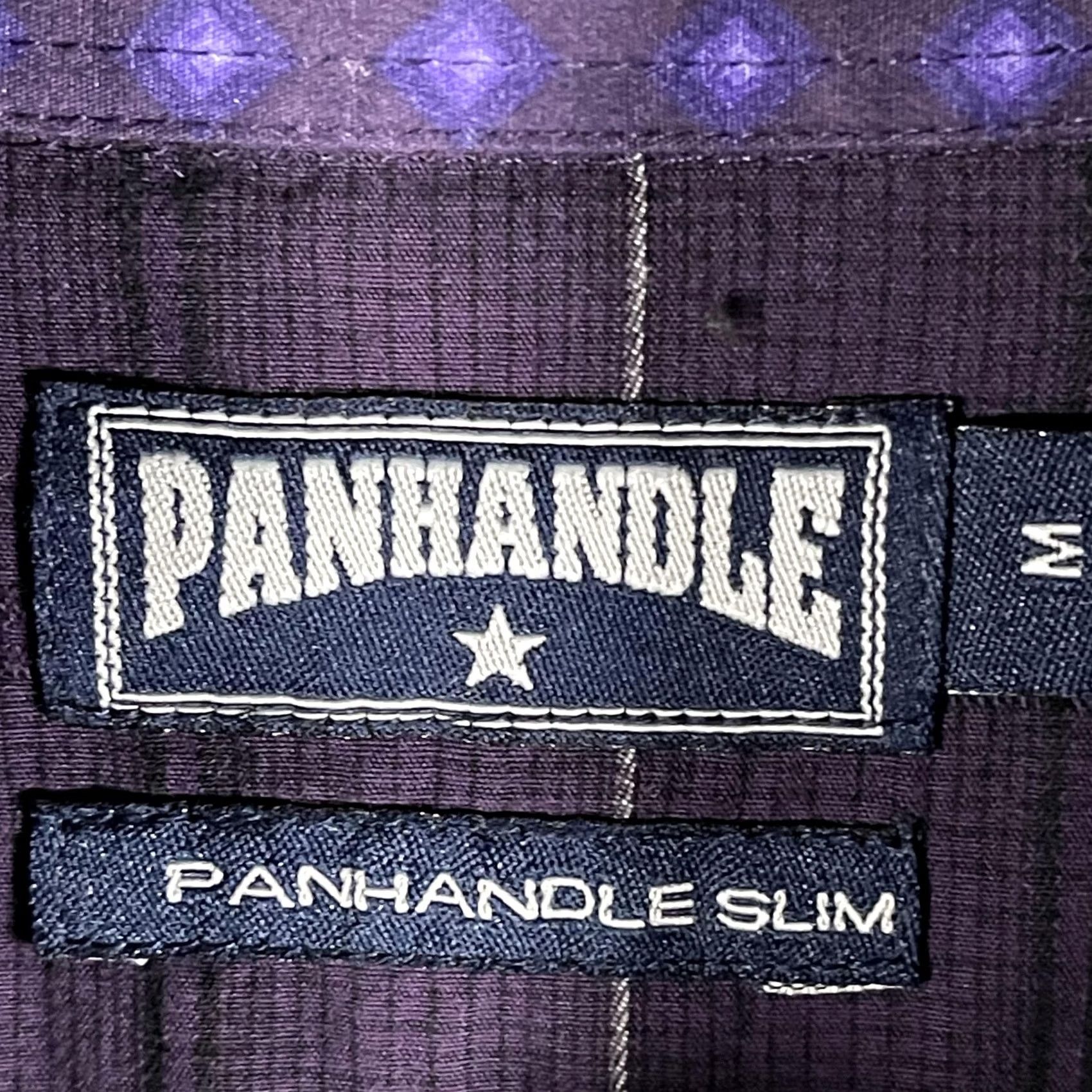 Vintage Panhandle Slim Shirt Mens Medium Purple Plaid Snap Button Long Sleeve Western Size US M / EU 48-50 / 2 - 4 Thumbnail