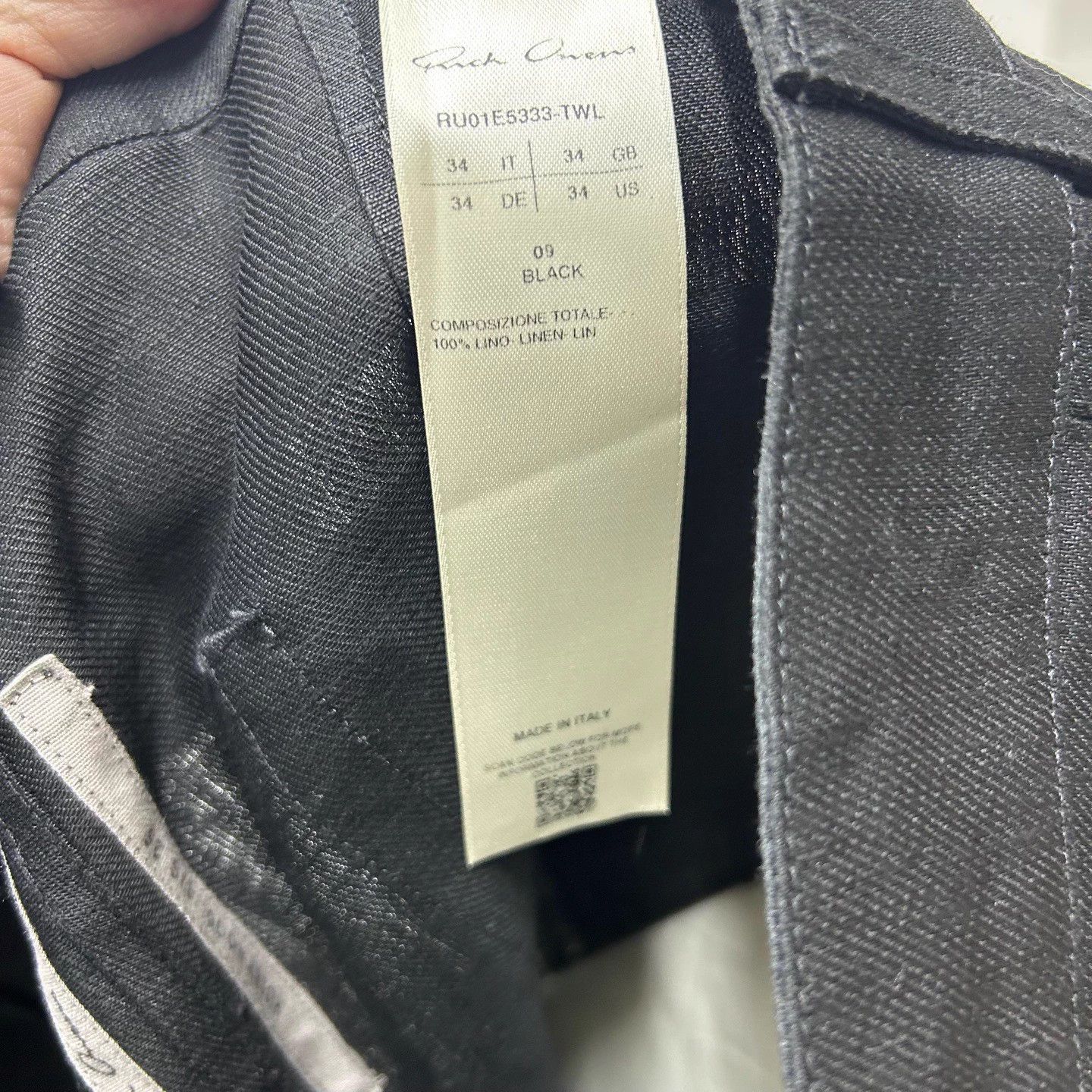 Rick Owens Rick Owens Black Cargo Pants W34 NWT Size US 34 / EU 50 - 4 Thumbnail