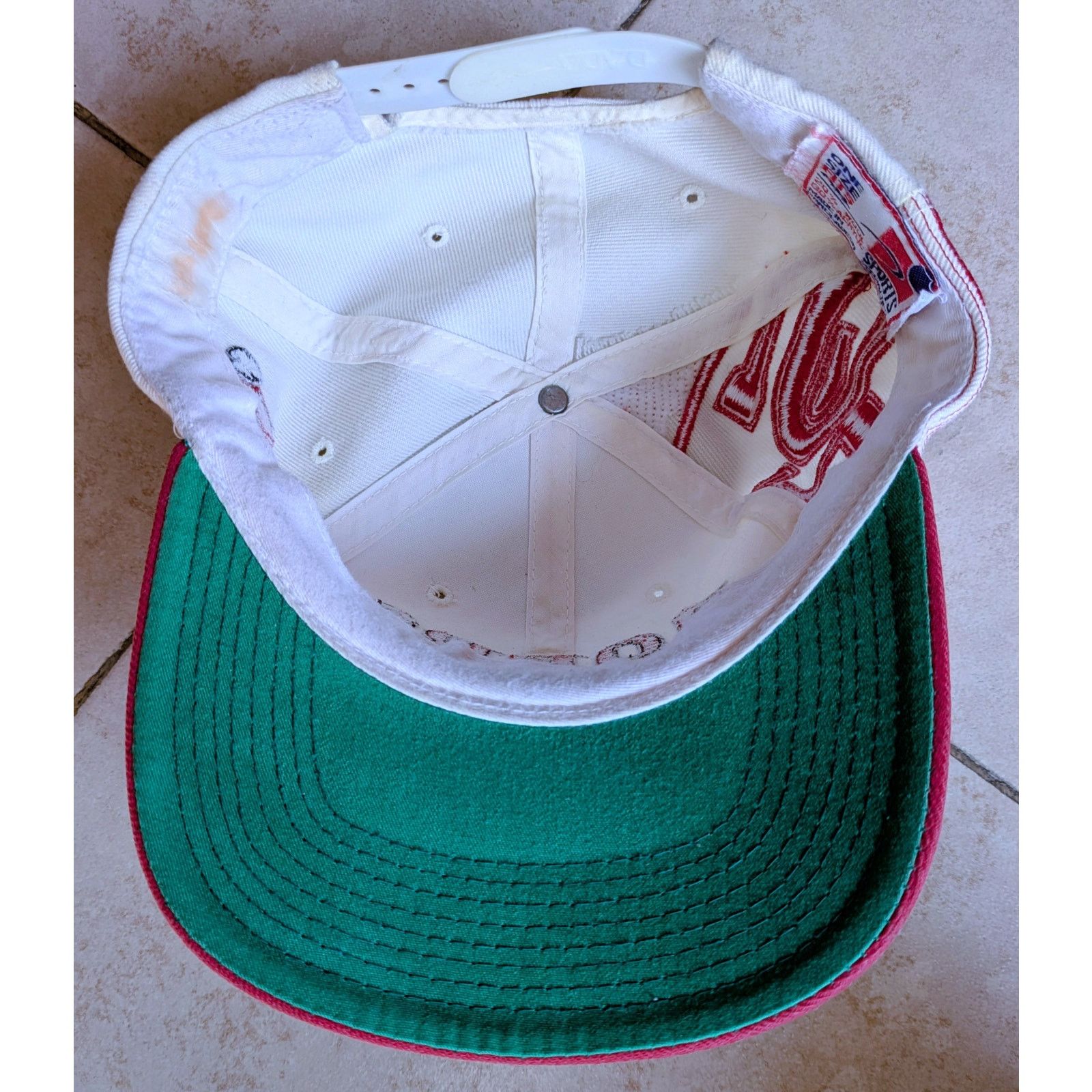 NFL San Francisco 49ers 90s LASER snapback White red cap NFL vtg Size ONE SIZE - 7 Thumbnail