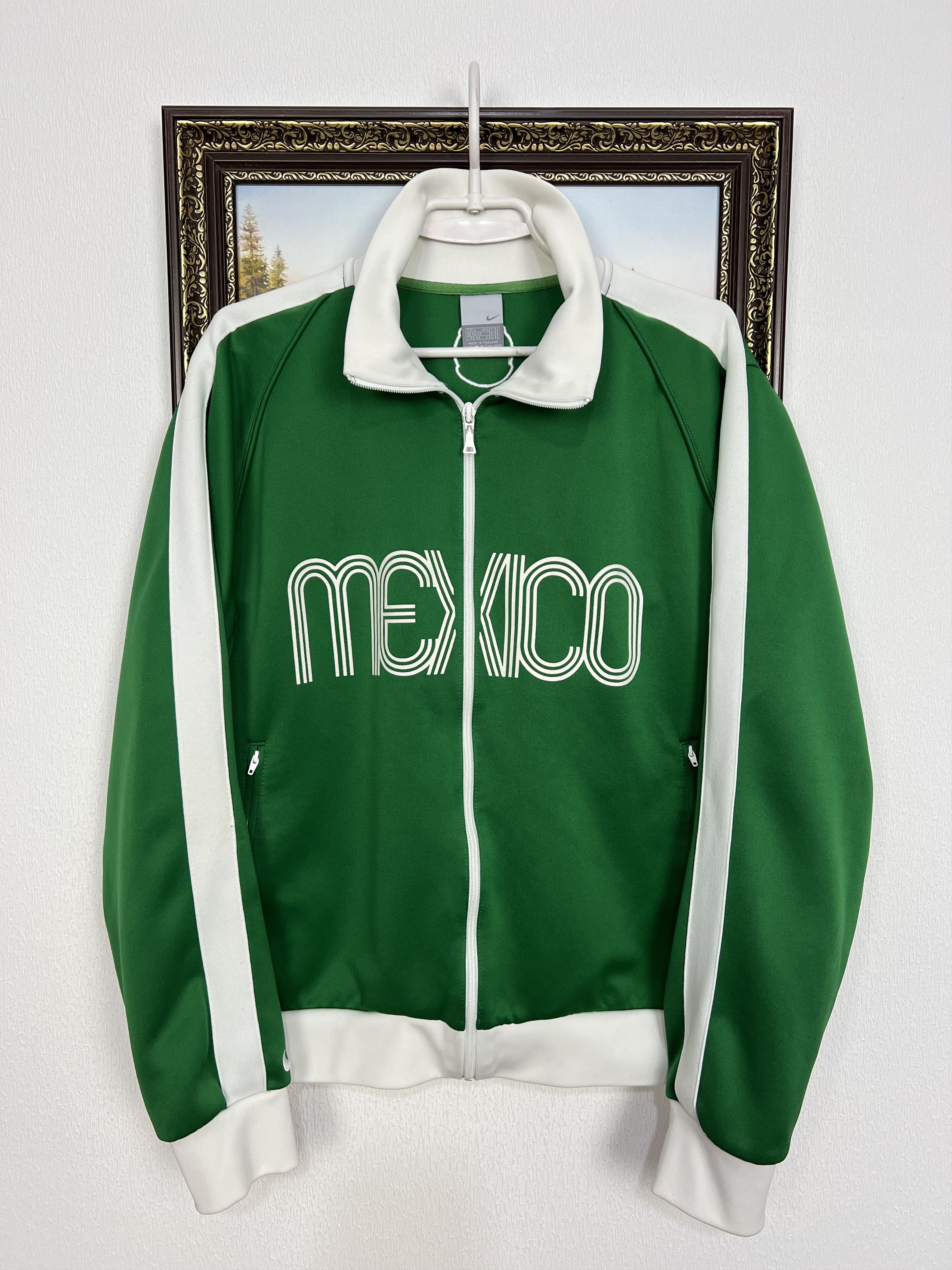Nike Mexico World Cup Football Jacket Soccer Track Top Zip Size US L / EU 52-54 / 3 - 1 Thumbnail