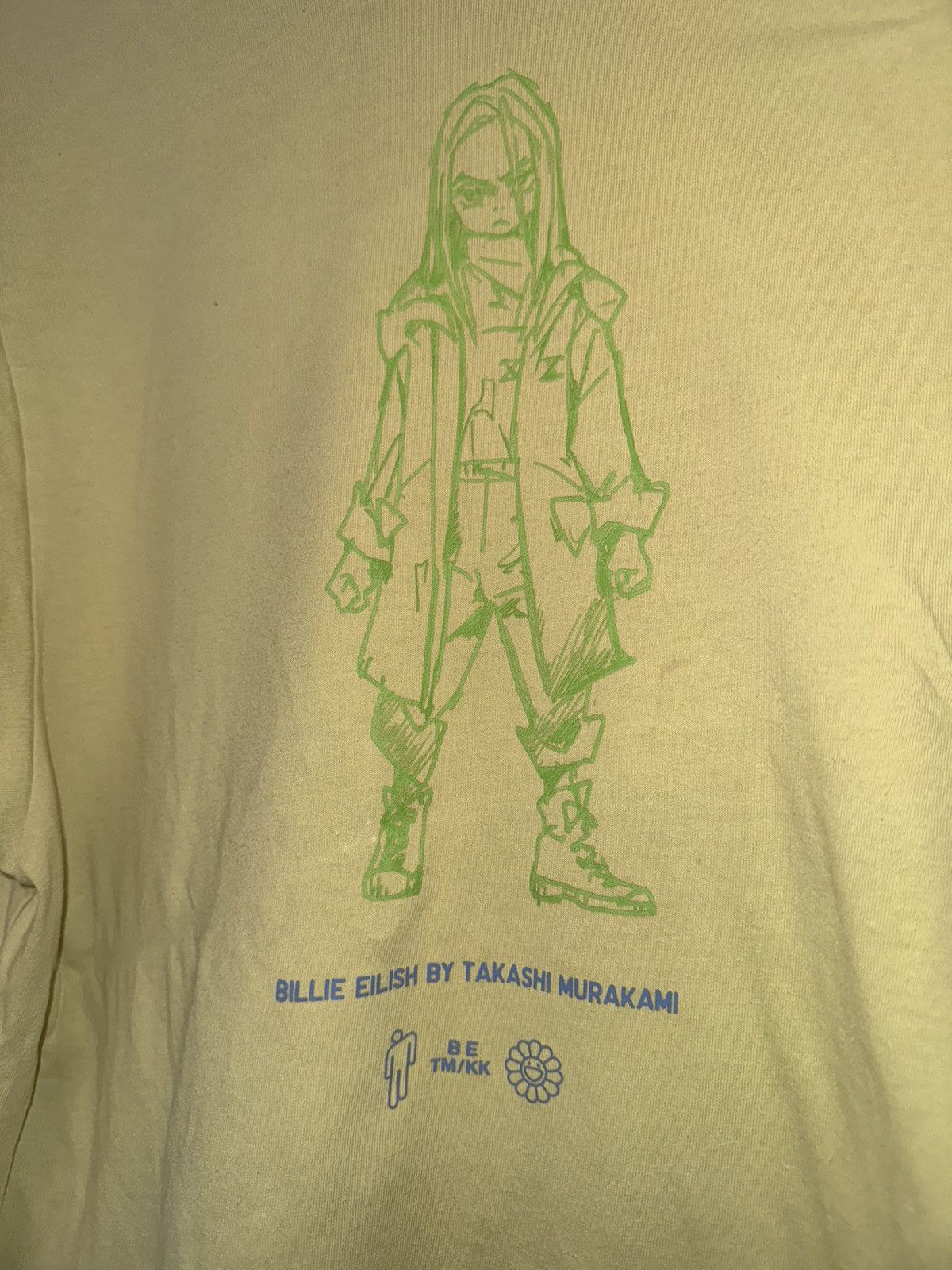 Billie Eilish × Takashi Murakami × Uniqlo Billie Eilish x Uniqlo x Takashi Murakami tshirt yellow rare Size US M / EU 48-50 / 2 - 3 Thumbnail