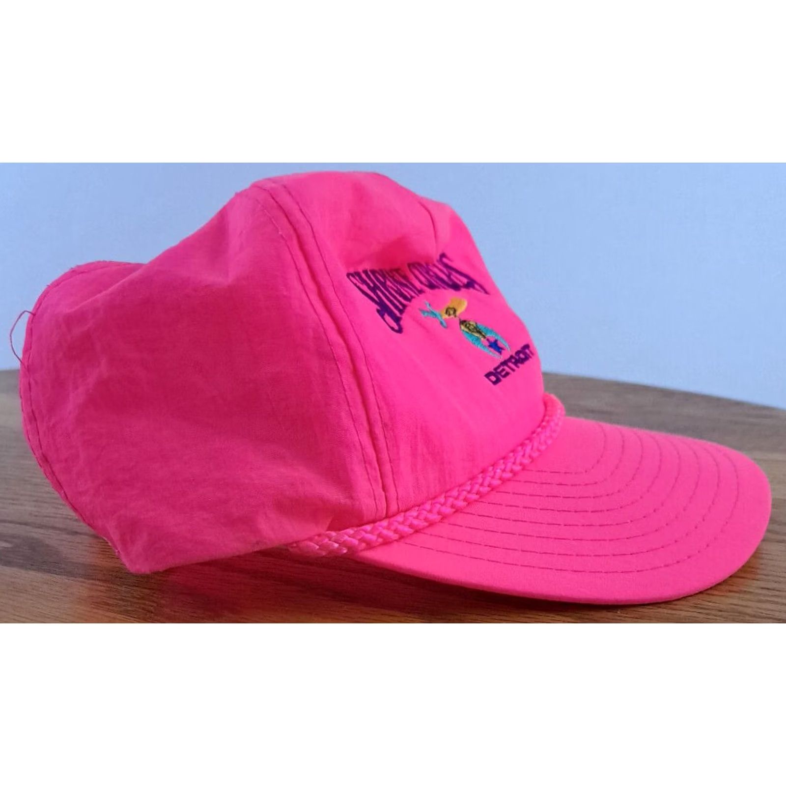 Vintage Pre-Owned Shrine Circus Detroit Pink Thin Trucker Hat Adjustable Unisex Adults Cotton Breathable Lightweight Hat Size ONE SIZE - 2 Thumbnail