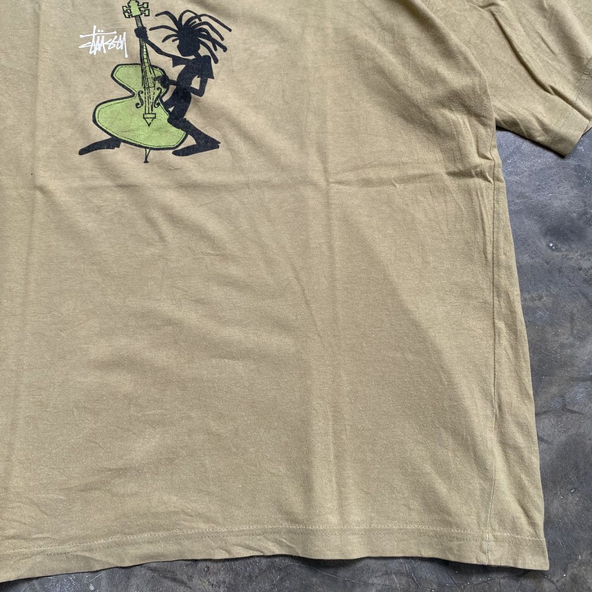 Stussy Vintage 90s Stussy Beige Knowledge Is King USA Tee Size US XXL / EU 58 / 5 - 7 Thumbnail