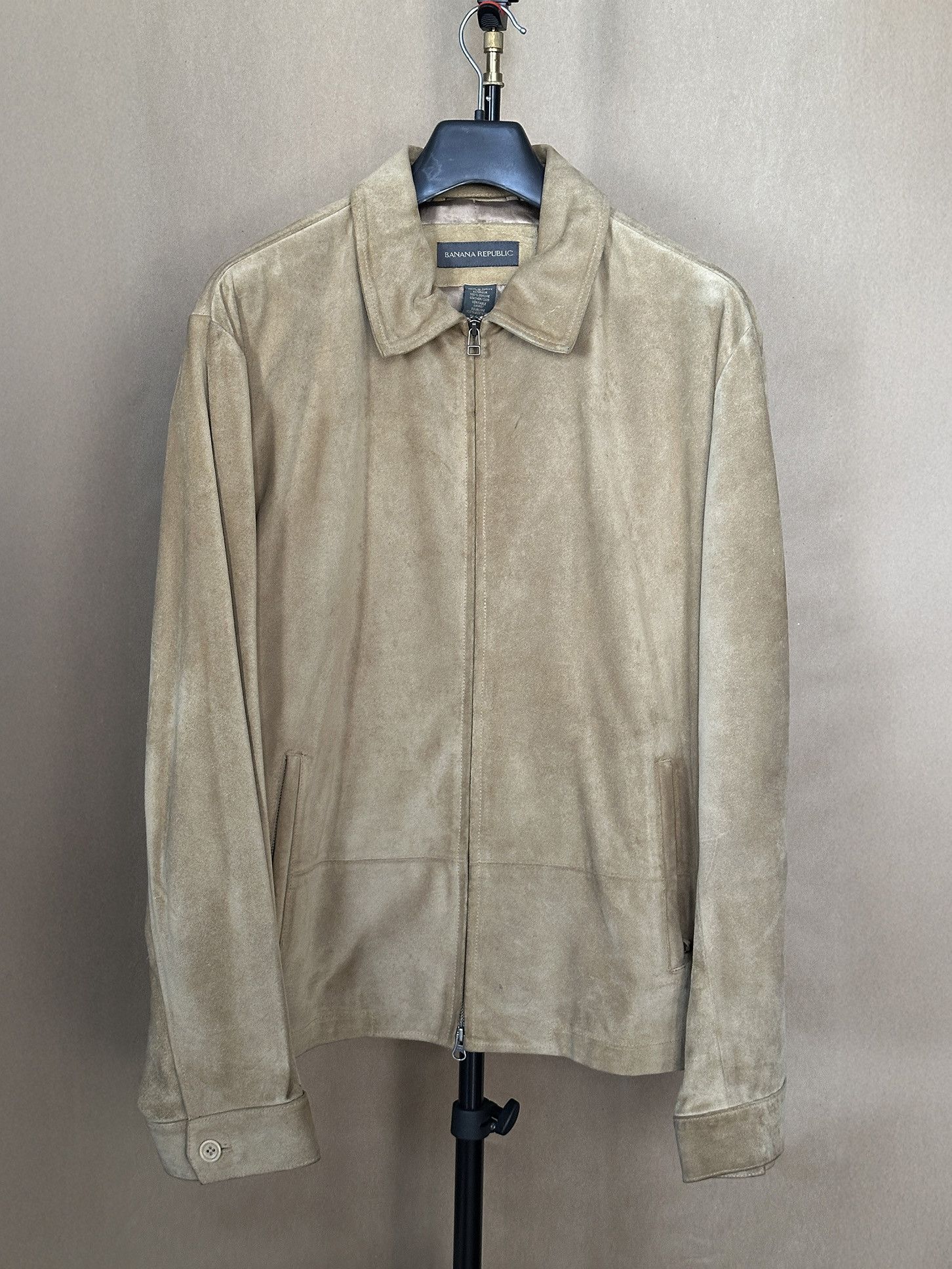 Banana Republic Banana Republic Camel Suede Leather Jacket Size US M / EU 48-50 / 2 - 1 Thumbnail