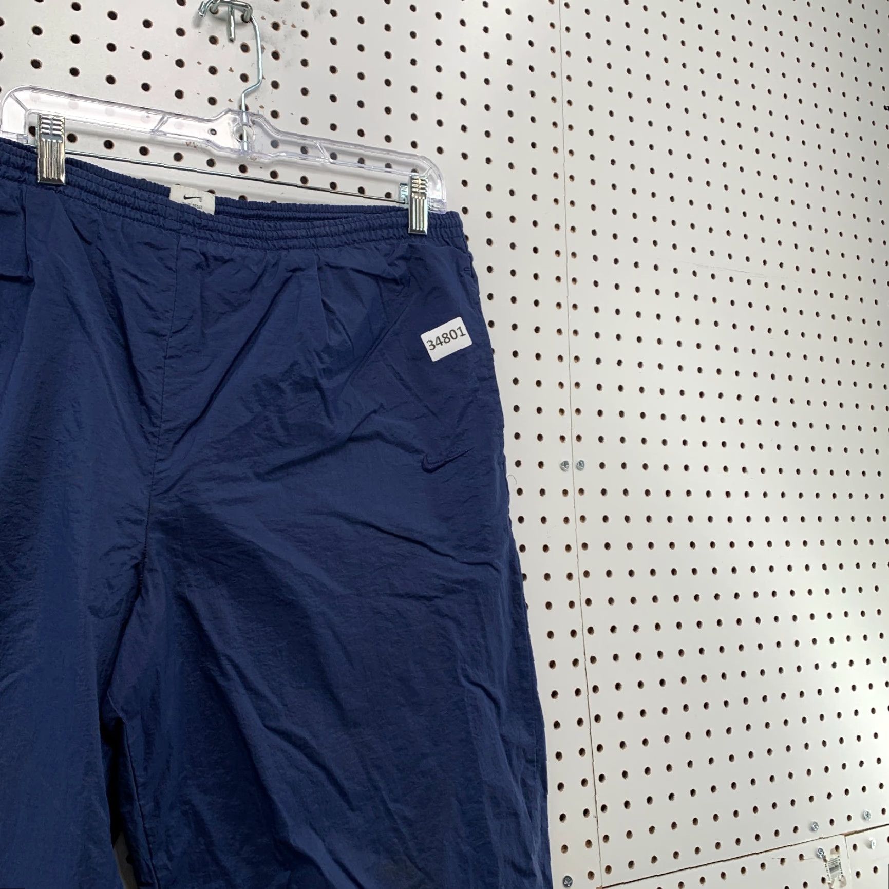 Nike VINTAGE Nike Windbreaker Pants Mens Large 38x31 Blue White Swoosh Lined 90s Size US 33 - 5 Thumbnail