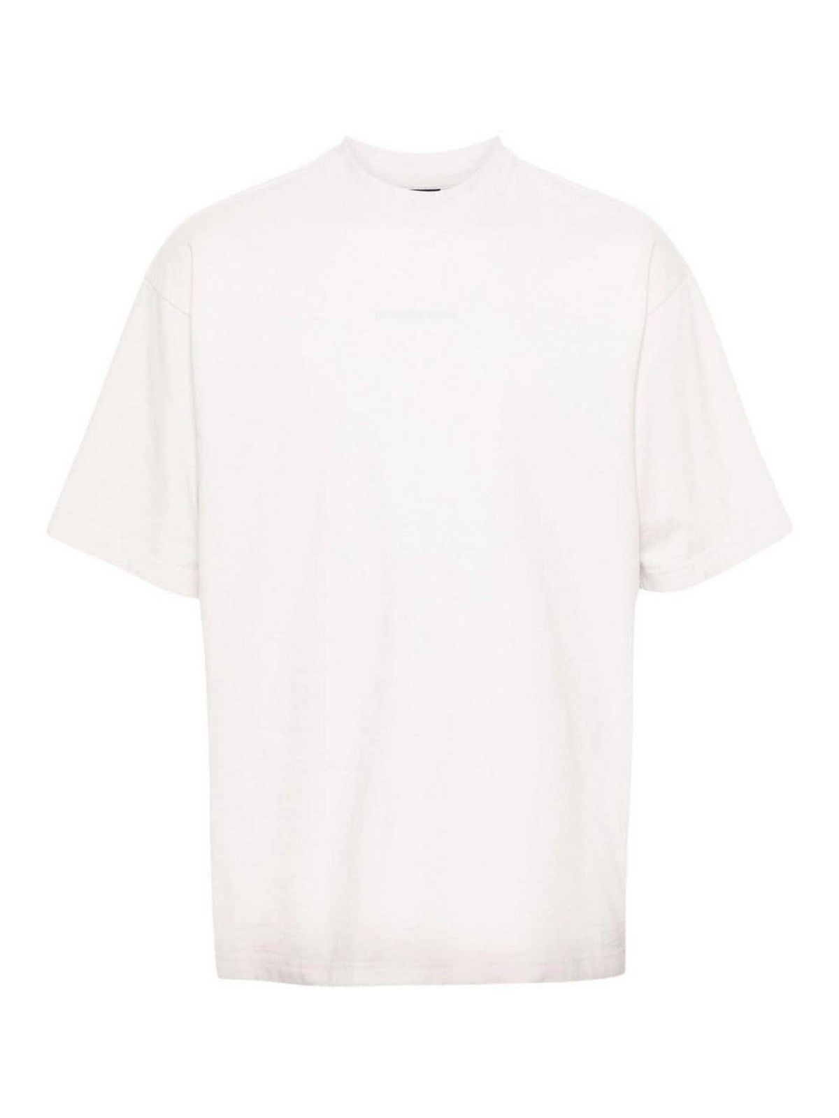 Balenciaga o1srvl11e0526 Medium Fit T-Shirt in Off White Size US XL / EU 56 / 4 - 1 Thumbnail