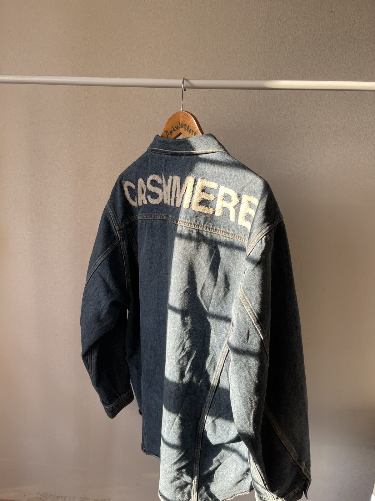 Doublet 2019 Doublet Cashmere Oversize Denim Jacket Size US XL / EU 56 / 4 - 9 Thumbnail
