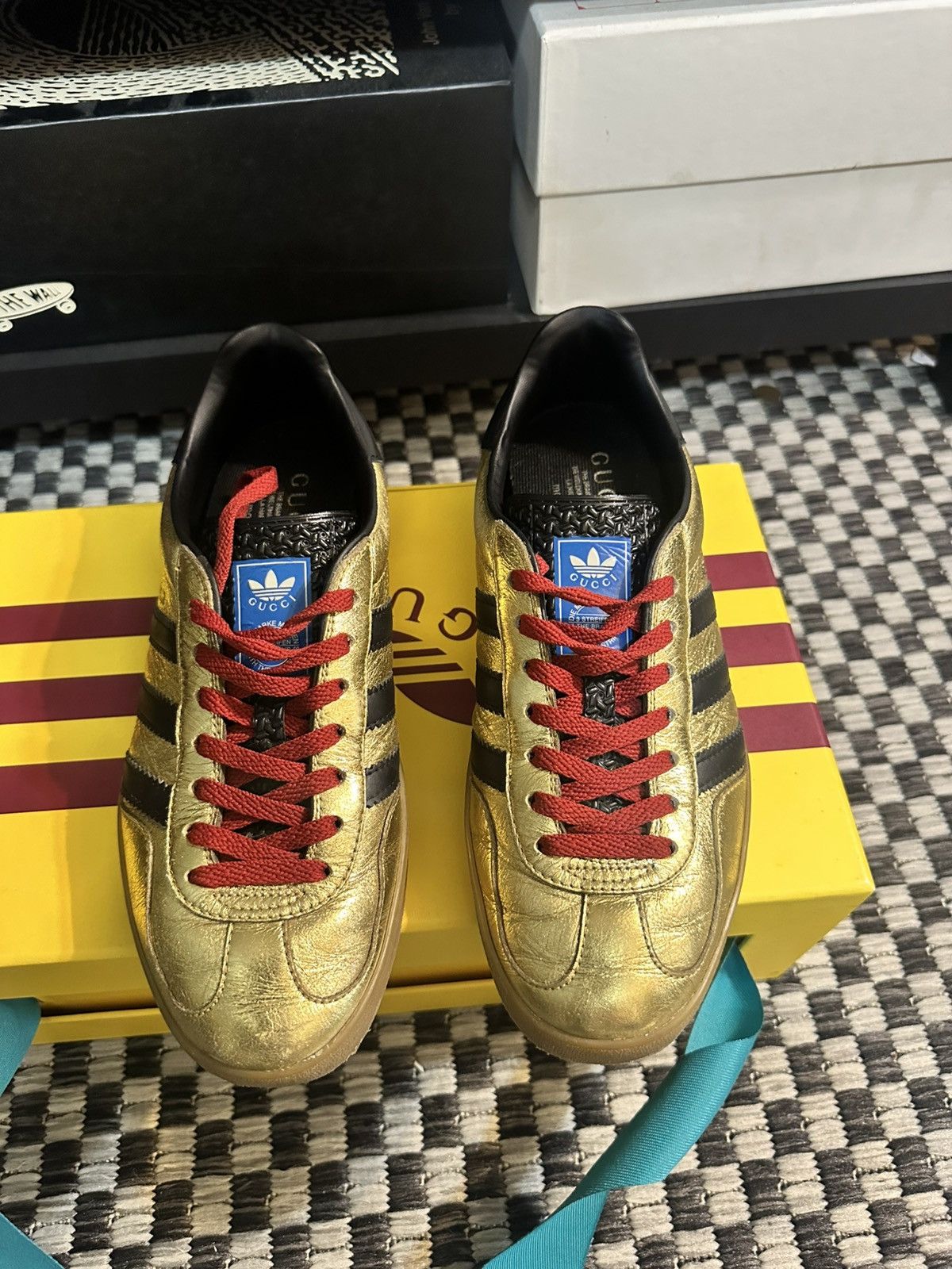 Adidas × Gucci Adidas x Gucci Gazelle Size US 8 / EU 41 - 1 Thumbnail