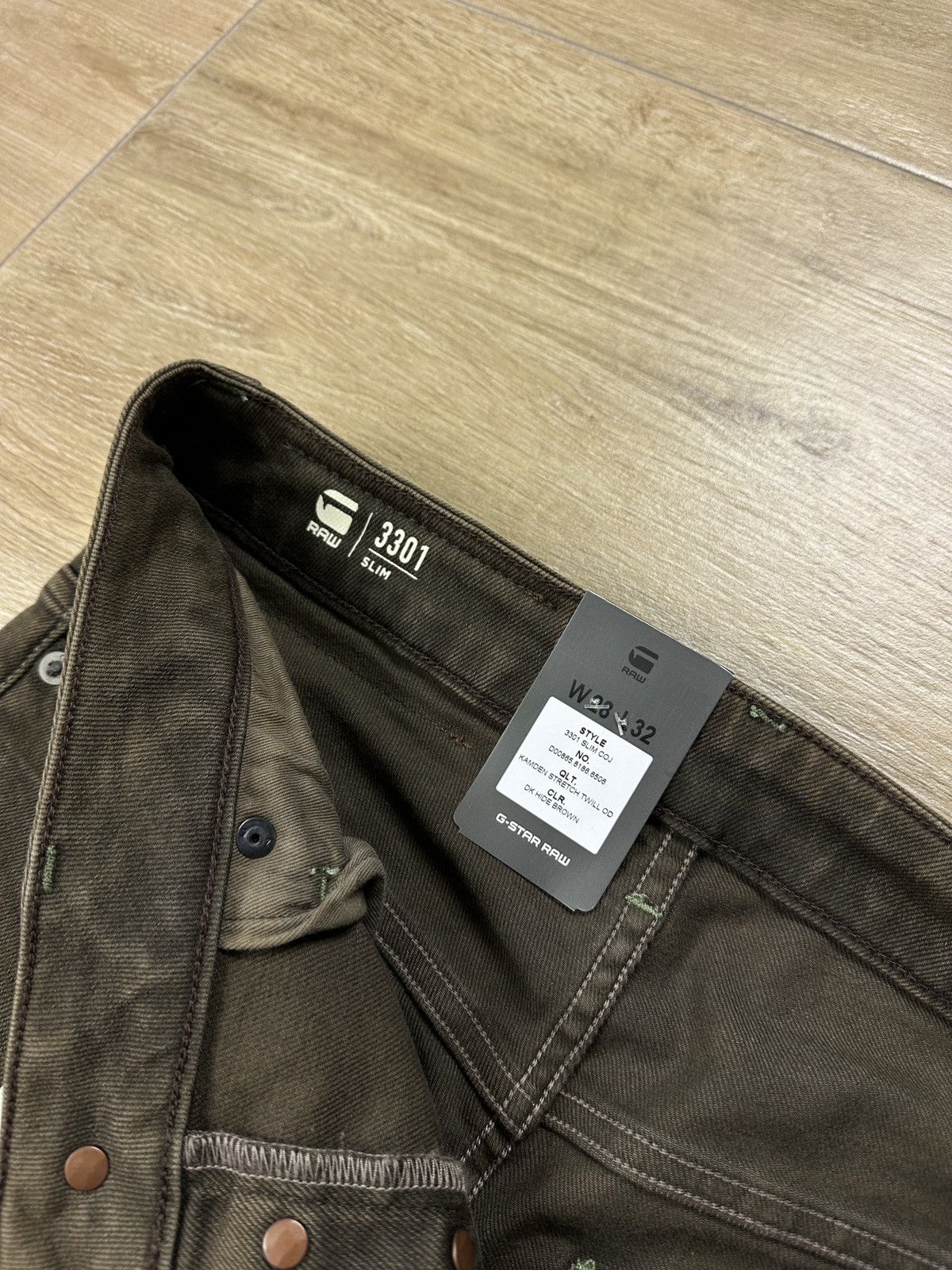 G-Star NEW🏷️ G-Star Raw 3301 Slim Coj Denim Jeans Size US 28 / EU 44 - 6 Thumbnail