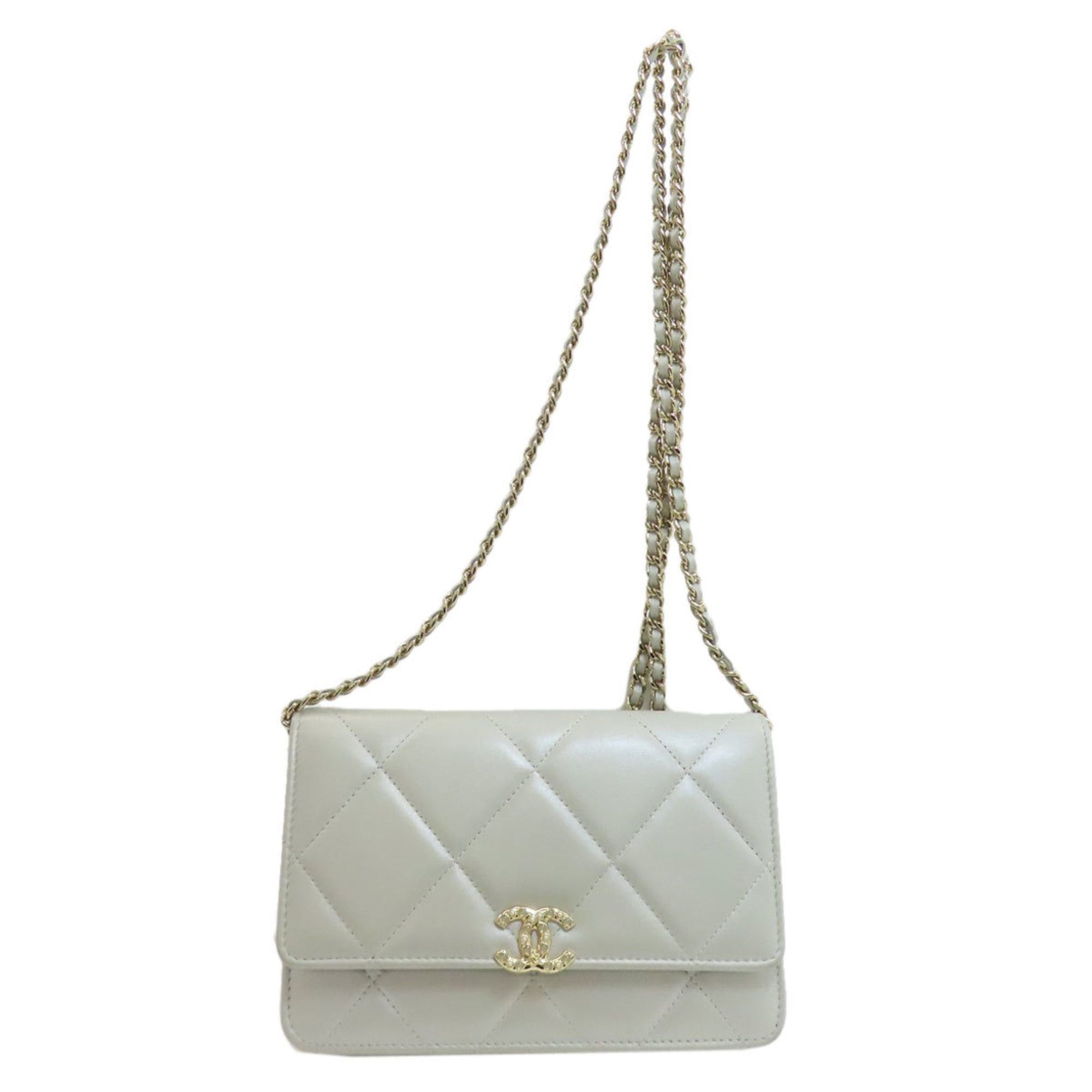Chanel CHANEL Chain Shoulder Bag, Matelasse, Gold Hardware, Lambskin, Women's, Size ONE SIZE - 1 Thumbnail