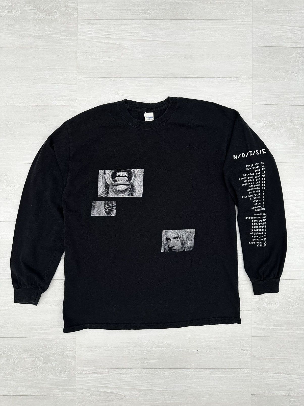 image of Ghostemane Black No Noise Photo Album Long Sleeve Large L, Men's