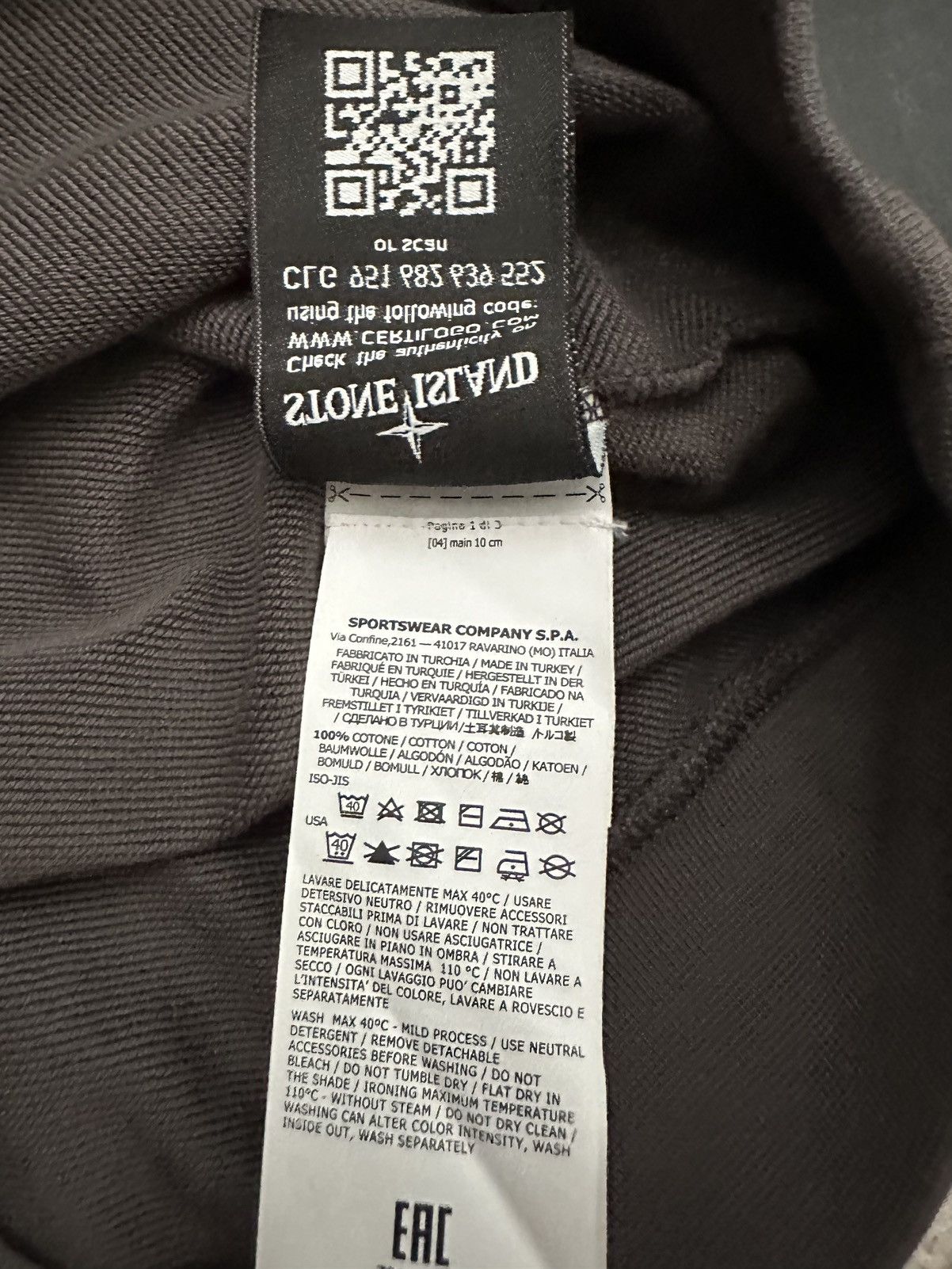 Stone Island Stone Island Pocket Crewneck Sweatshirt Charcoal Gray m vtg Size US M / EU 48-50 / 2 - 10 Thumbnail