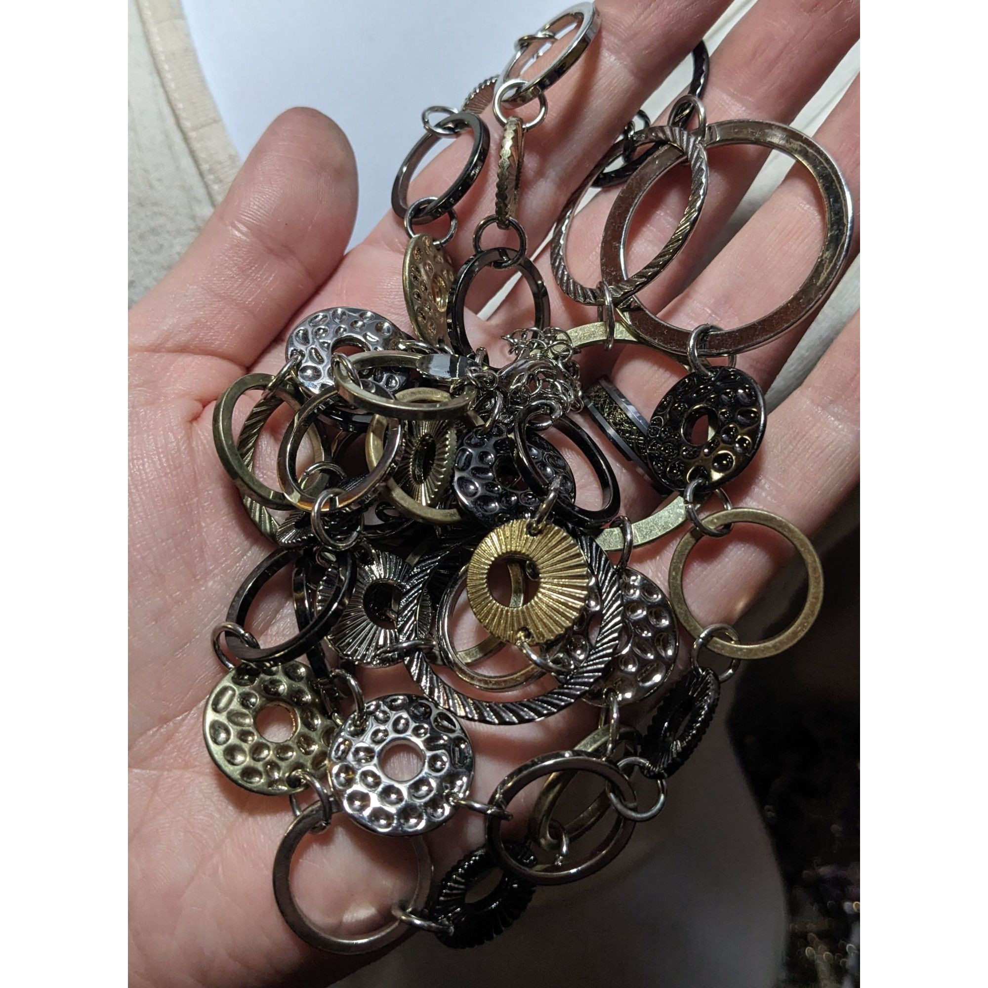 Other Lia Sophia Metallic Ring And Disc Necklace Size ONE SIZE - 5 Thumbnail