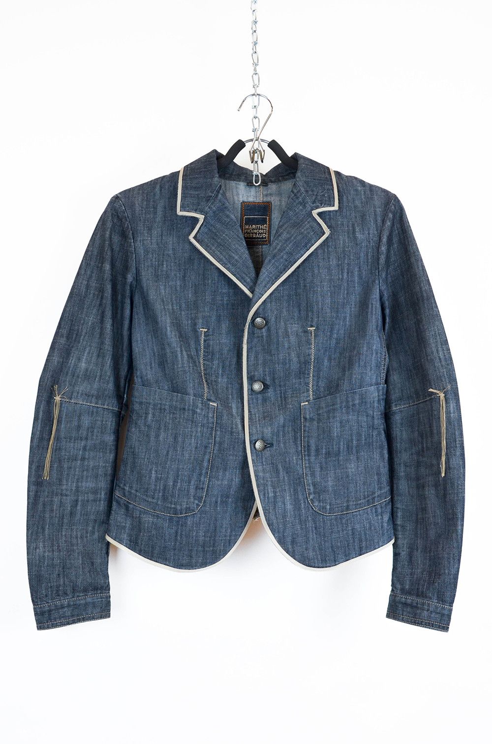 Marithe + Francois Girbaud Girbaud Denim Blazer Made in Italy – IT 42 S-M Size M / US 6-8 / IT 42-44 - 1 Thumbnail