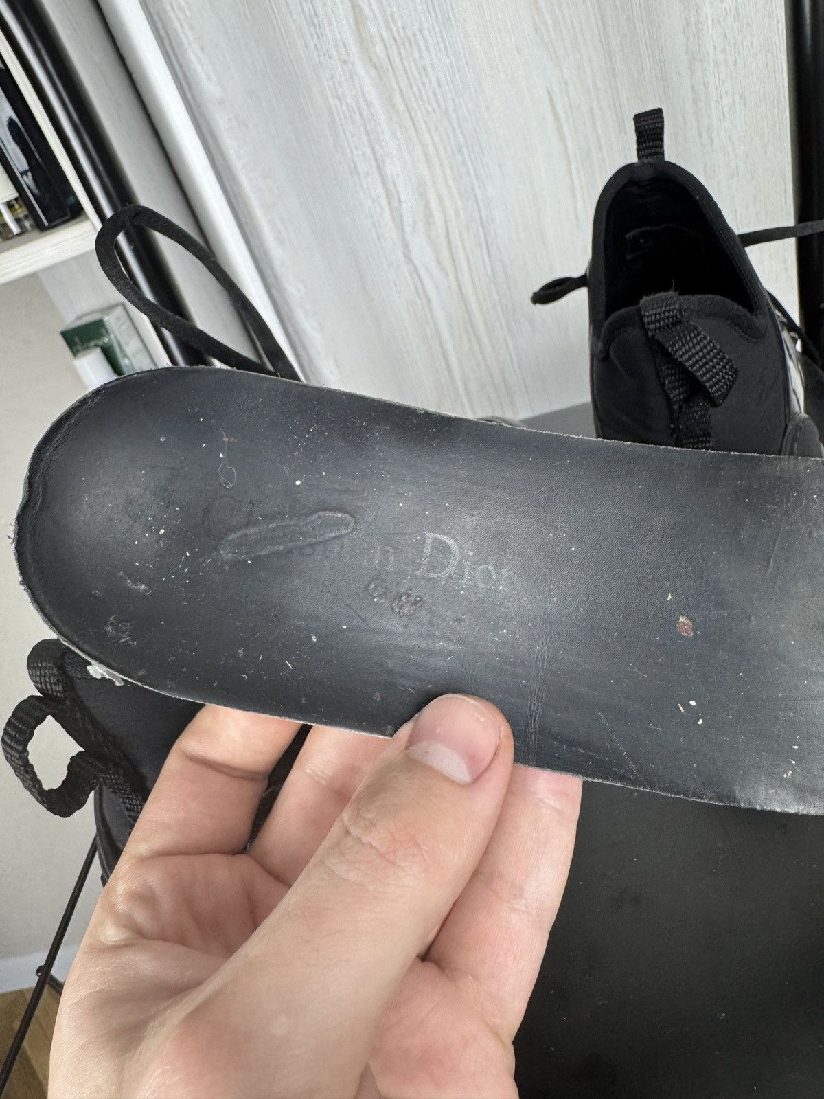 Christian Dior Monsieur Dior Black Fabric Leather D-Connect Lace Up Sneakers Size US 7.5 / IT 37.5 - 18 Thumbnail