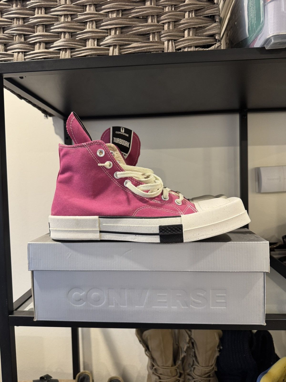Converse × Rick Owens Drkshdw Rick Owens Drkshdw Converse Hot Pink Square Toe Size US 9 / EU 42 - 2 Thumbnail