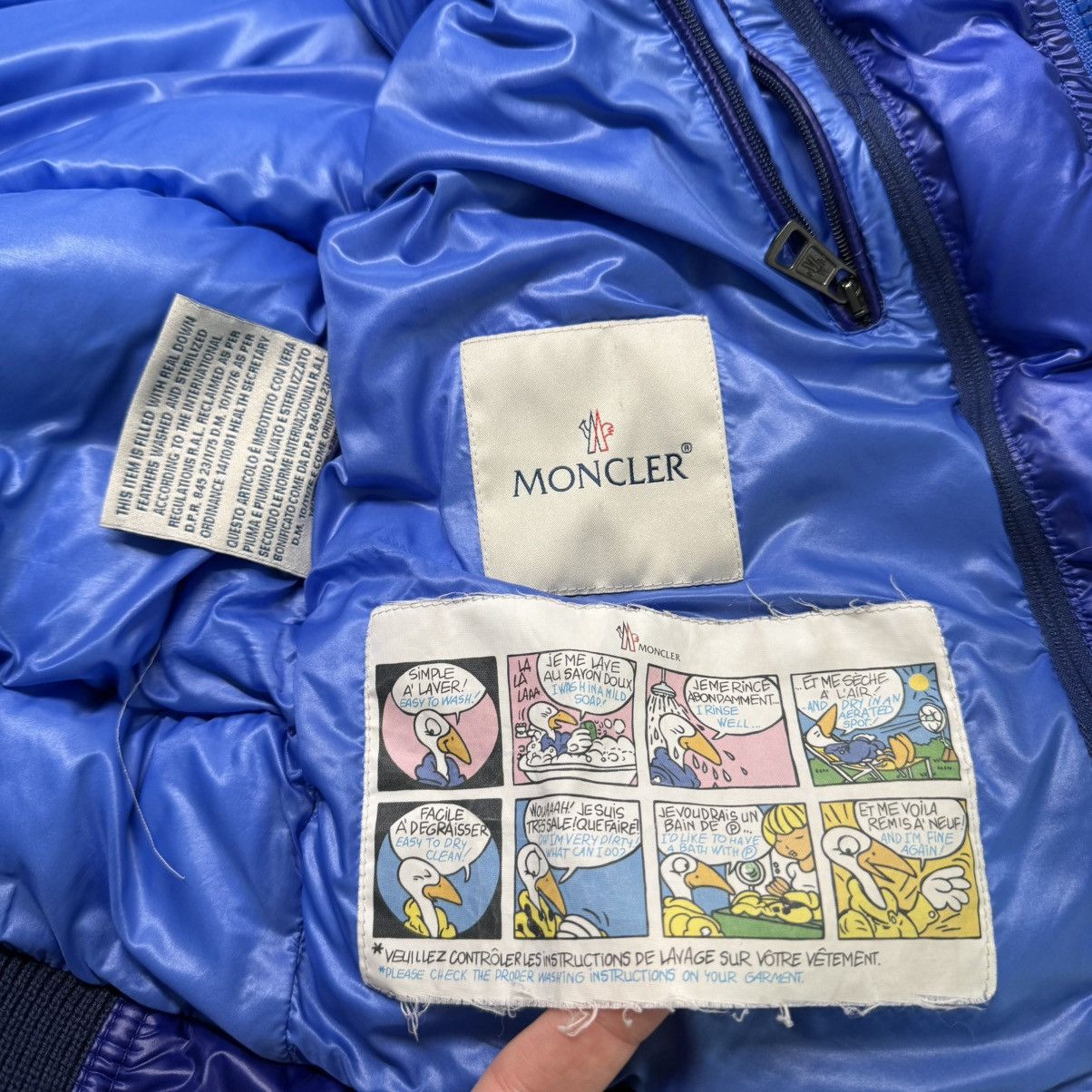 Moncler Moncler Marque Men’s Down Puffer Jacket Size 1 (S) Blue Size US S / EU 44-46 / 1 - 8 Thumbnail