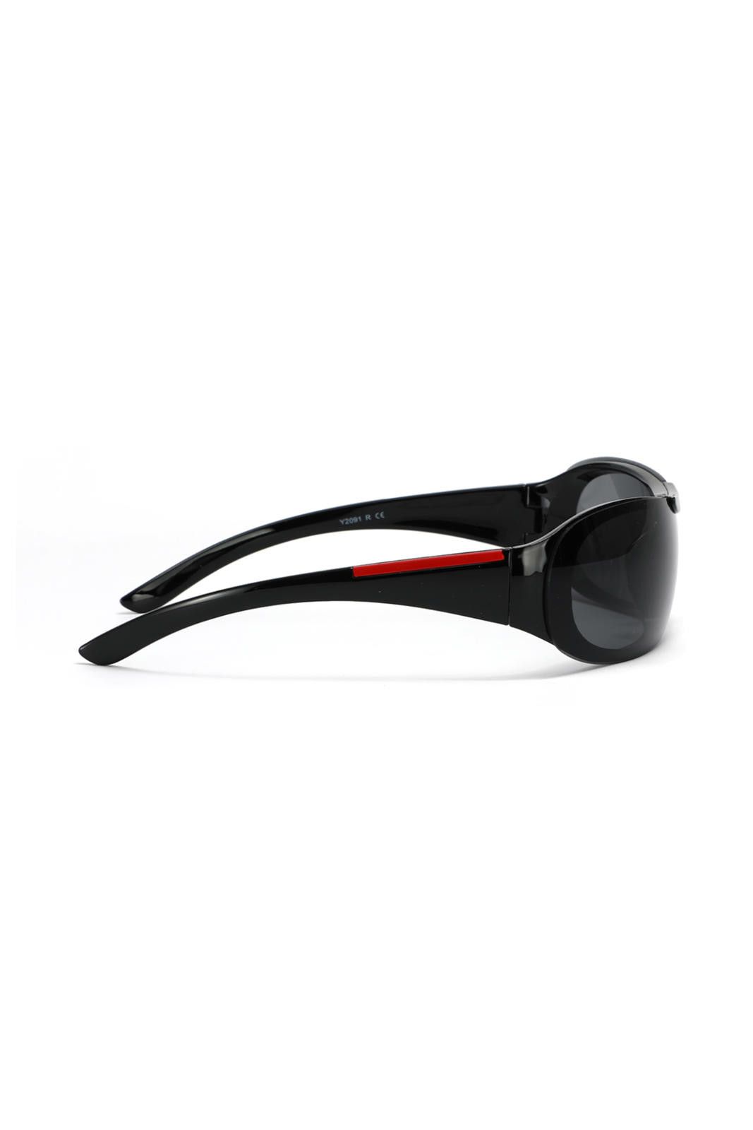 Other Y2k Avant Garde Futuristic Black Sunglasses Unisex OS Size ONE SIZE - 3 Thumbnail