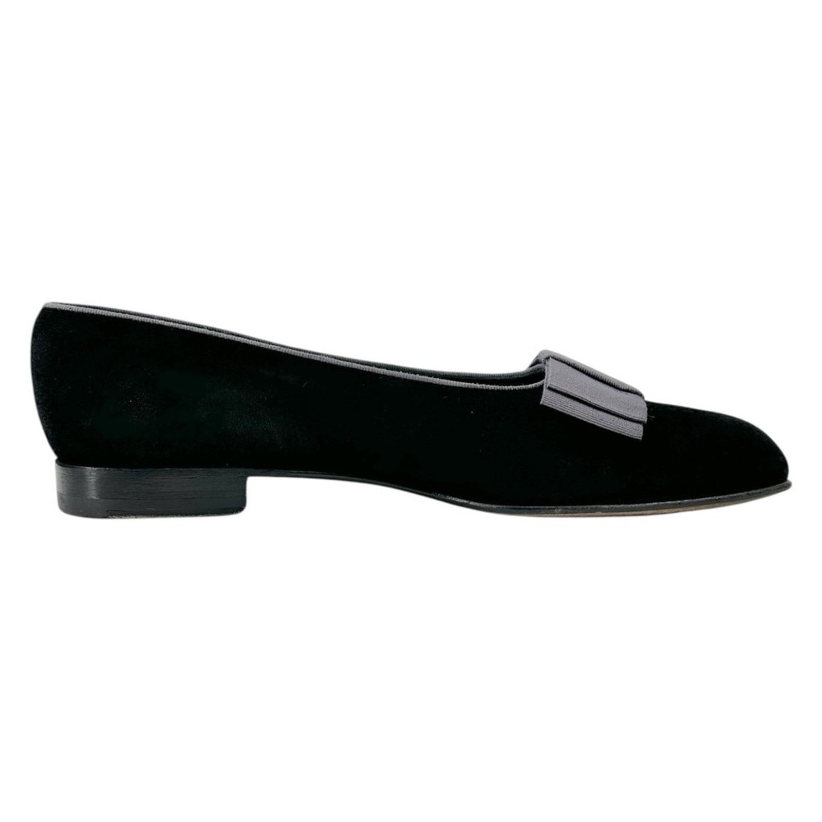 Manolo Blahnik Black Suede Black Tie Opera Pumps Loafers Formal Dress Shoes Size US 9 / EU 42 - 9 Thumbnail