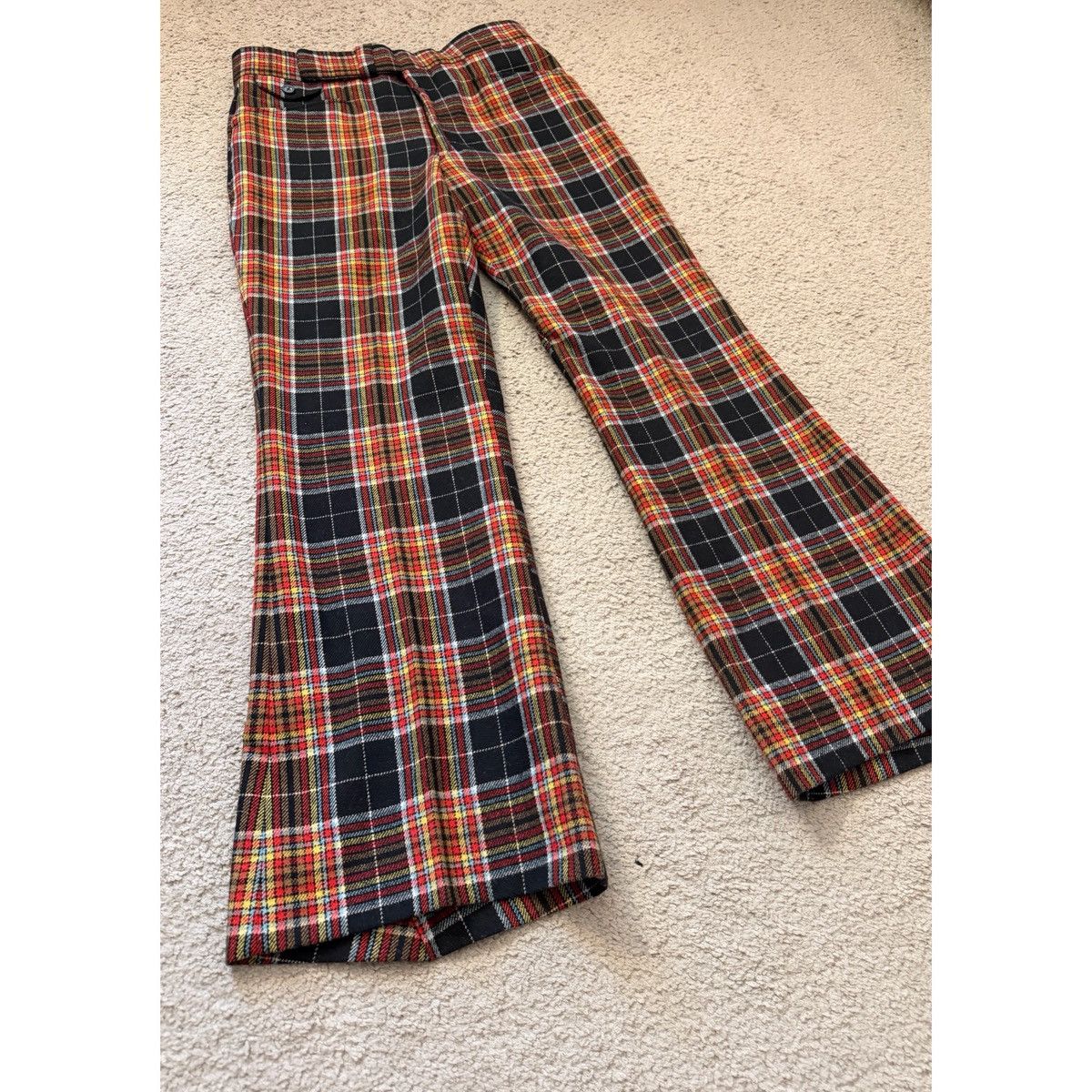 Vintage VINTAGE PLAID FLARE PANTS Size US 32 / EU 48 - 2 Thumbnail