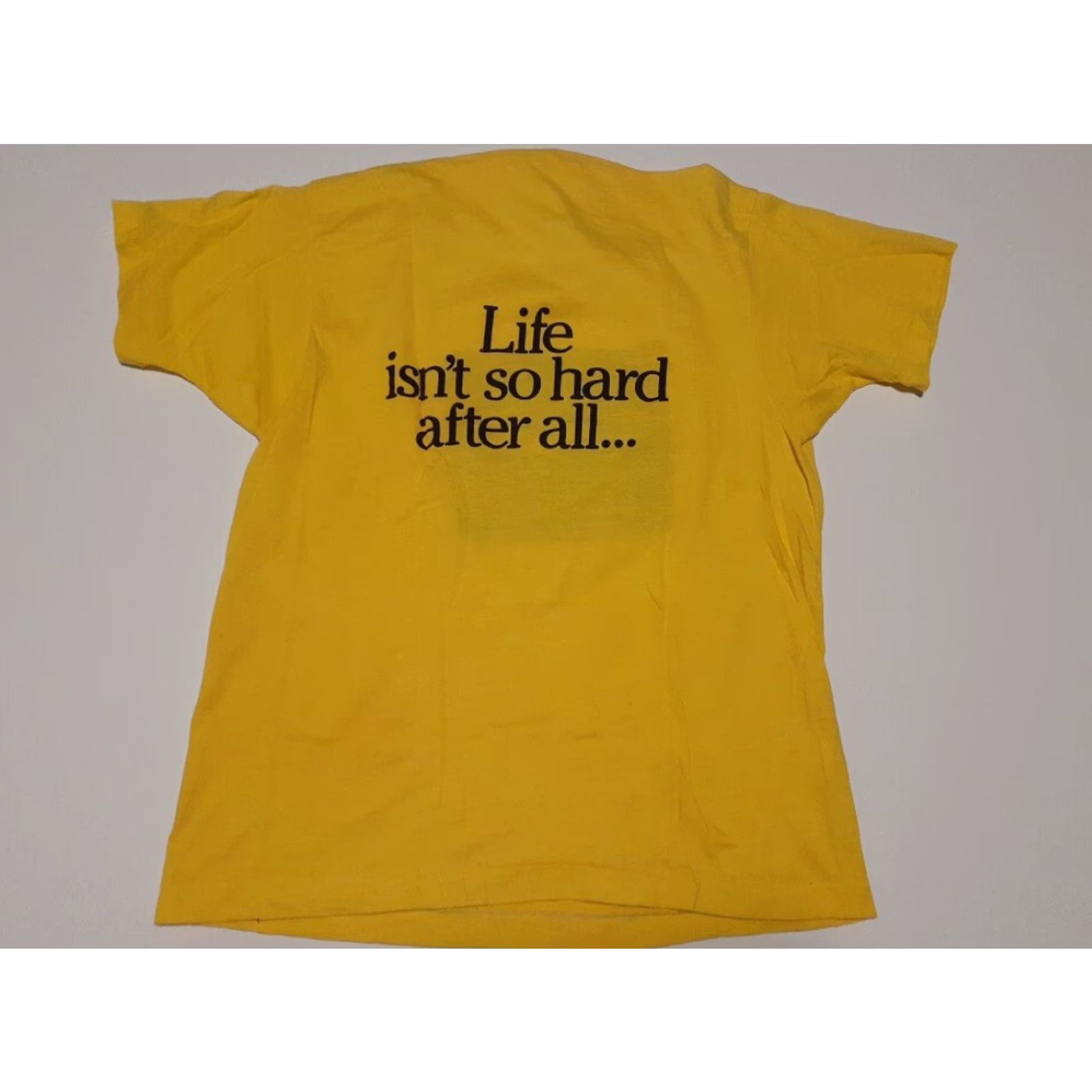 Vintage VINTAGE Screen Stars T-Shirt Men L Yellow Jack Daniels Crew Neck Short Sleeve Solid 17 Chest 25 Shoulder to Hem 25 Size US L / EU 52-54 / 3 - 4 Thumbnail
