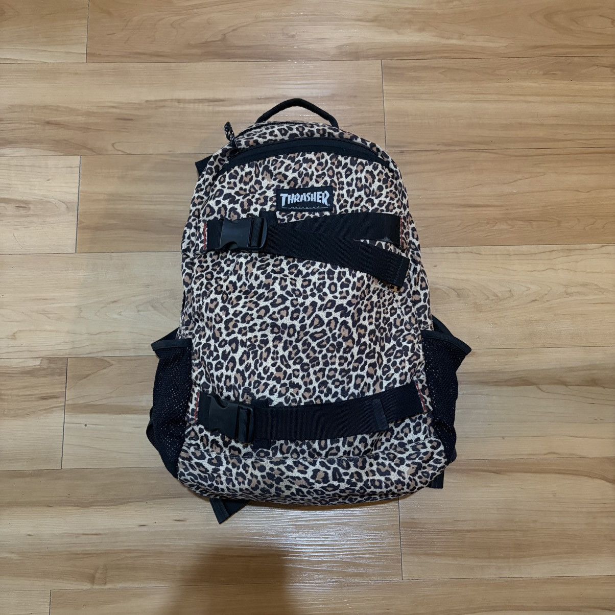 Vintage thrasher leopard backpack
