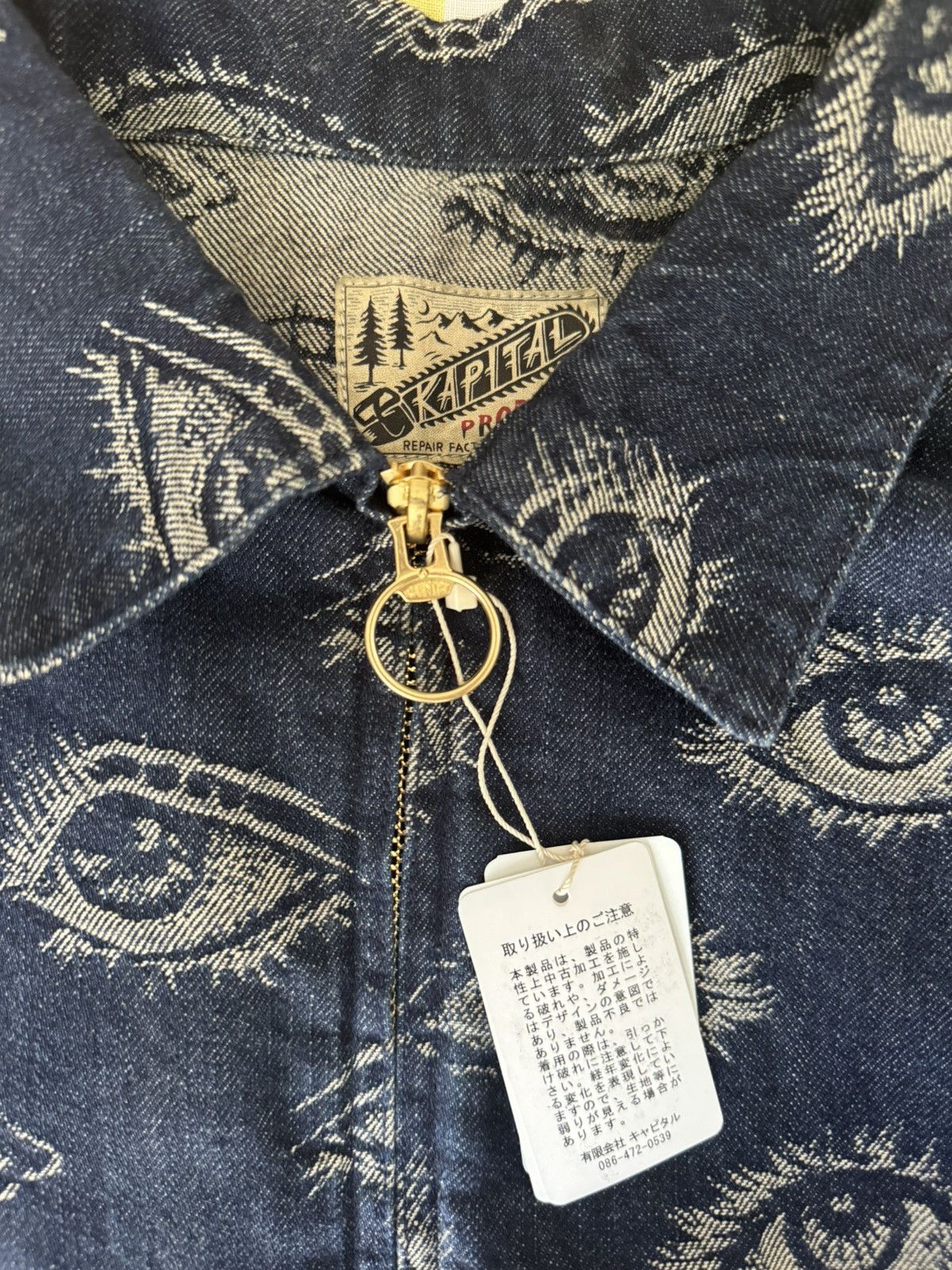 Kapital Kapital 12oz Speakeasy Denim Drizzler Indigo Jacket Size US M / EU 48-50 / 2 - 13 Thumbnail