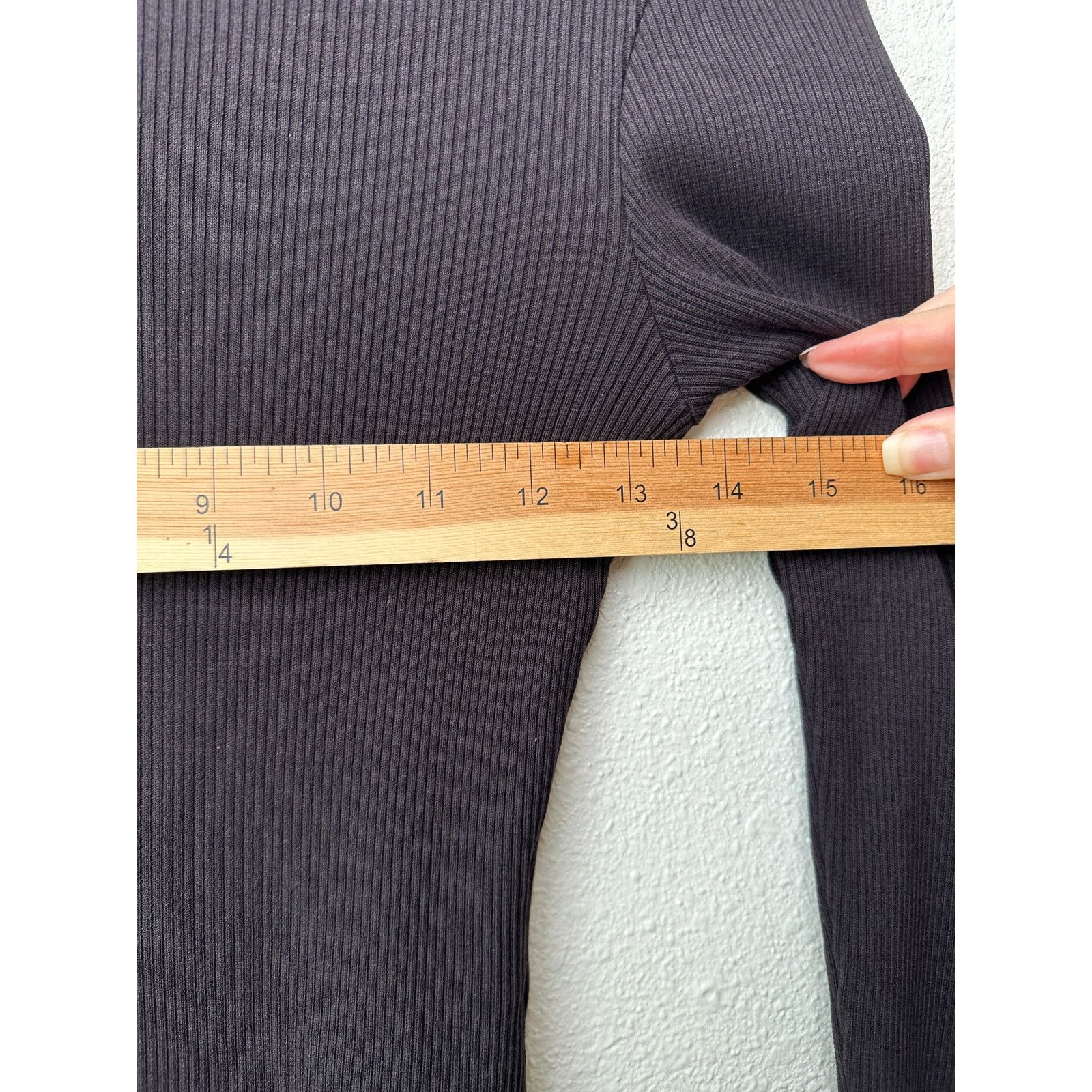 Agolde AGOLDE Nova Tee Black Ribbed Crop Top XS Size XS / US 0-2 / IT 36-38 - 9 Thumbnail