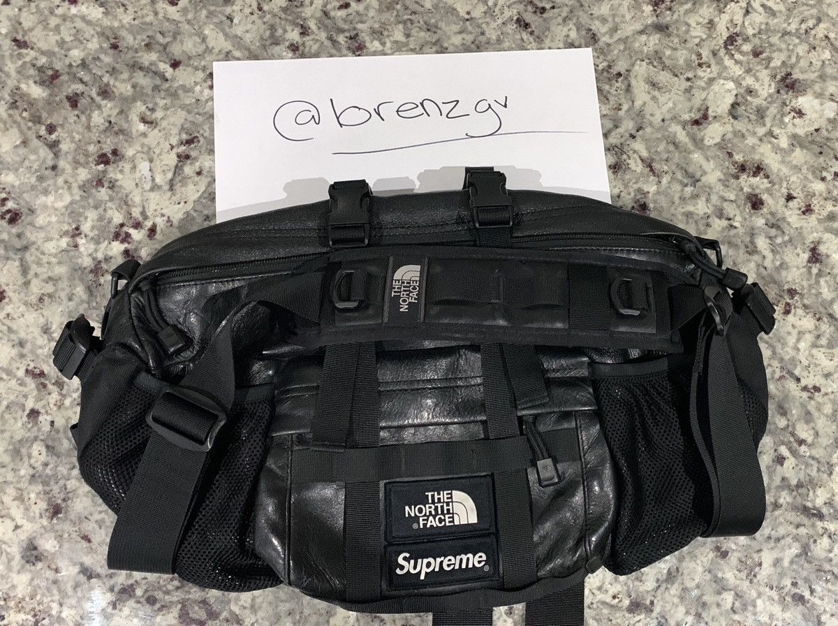 Supreme Supreme The North Face Leather Mountain Waist Bag | Grailed