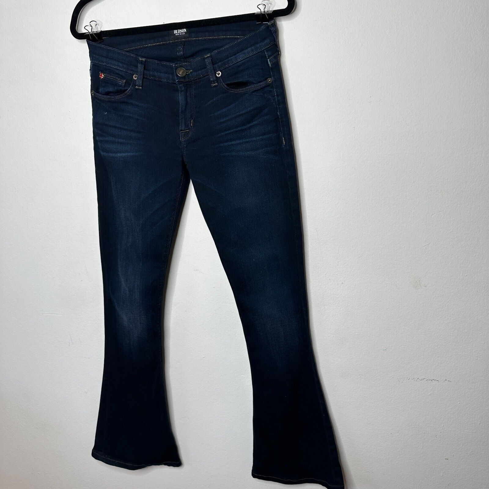 Hudson Hudson DarkAngel Flare Low-Rise 5 Pocket Denim Jean 26 Size 26" / US 2 / IT 38 - 2 Thumbnail