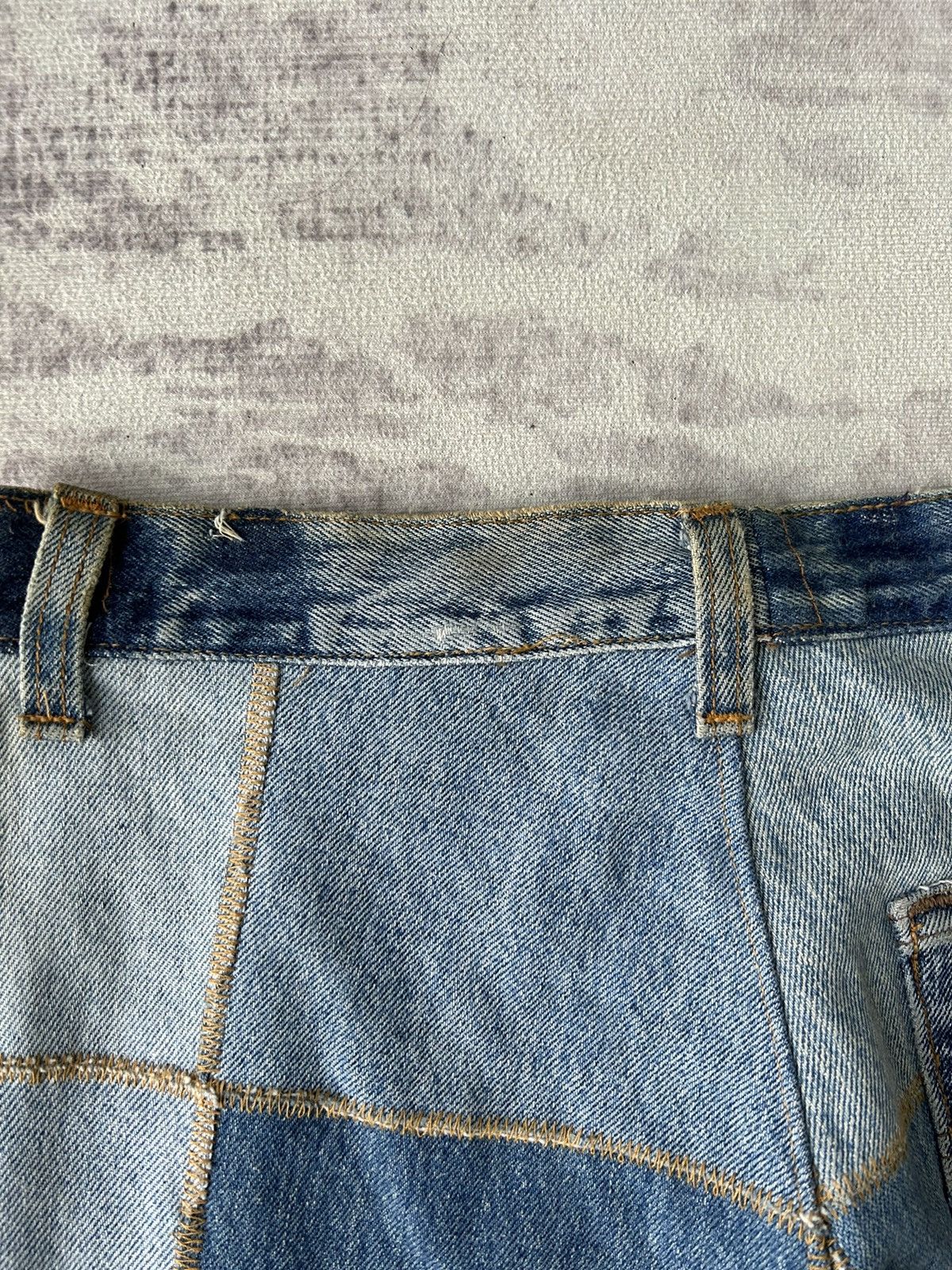 If Six Was Nine Y2k Patchwork Flared Denim Size US 28 / EU 44 - 16 Thumbnail