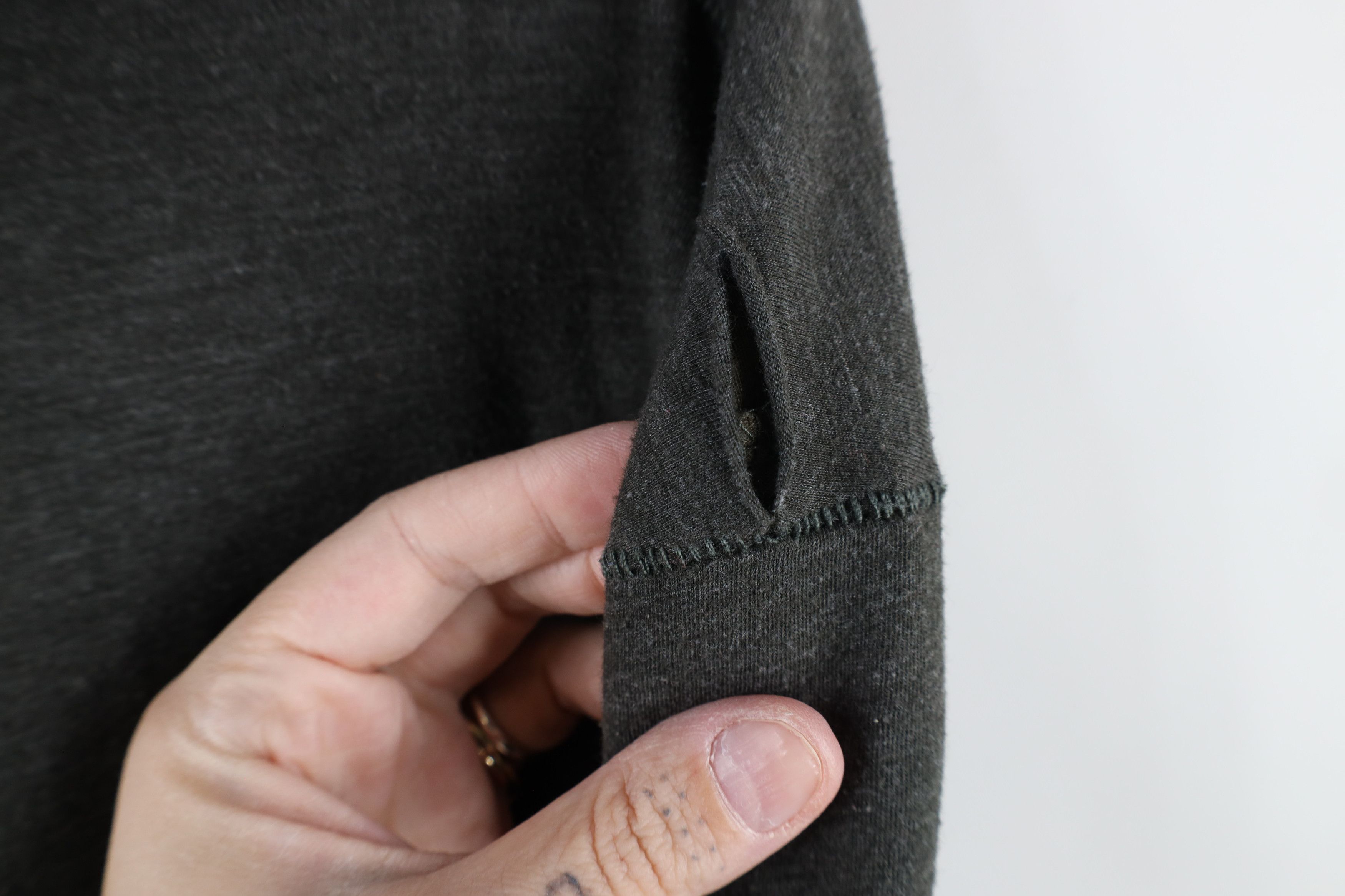 John Varvatos × Vintage John Varvatos USA Blank Jersey Knit Full Zip Hoodie Gray Size US XXL / EU 58 / 5 - 5 Thumbnail