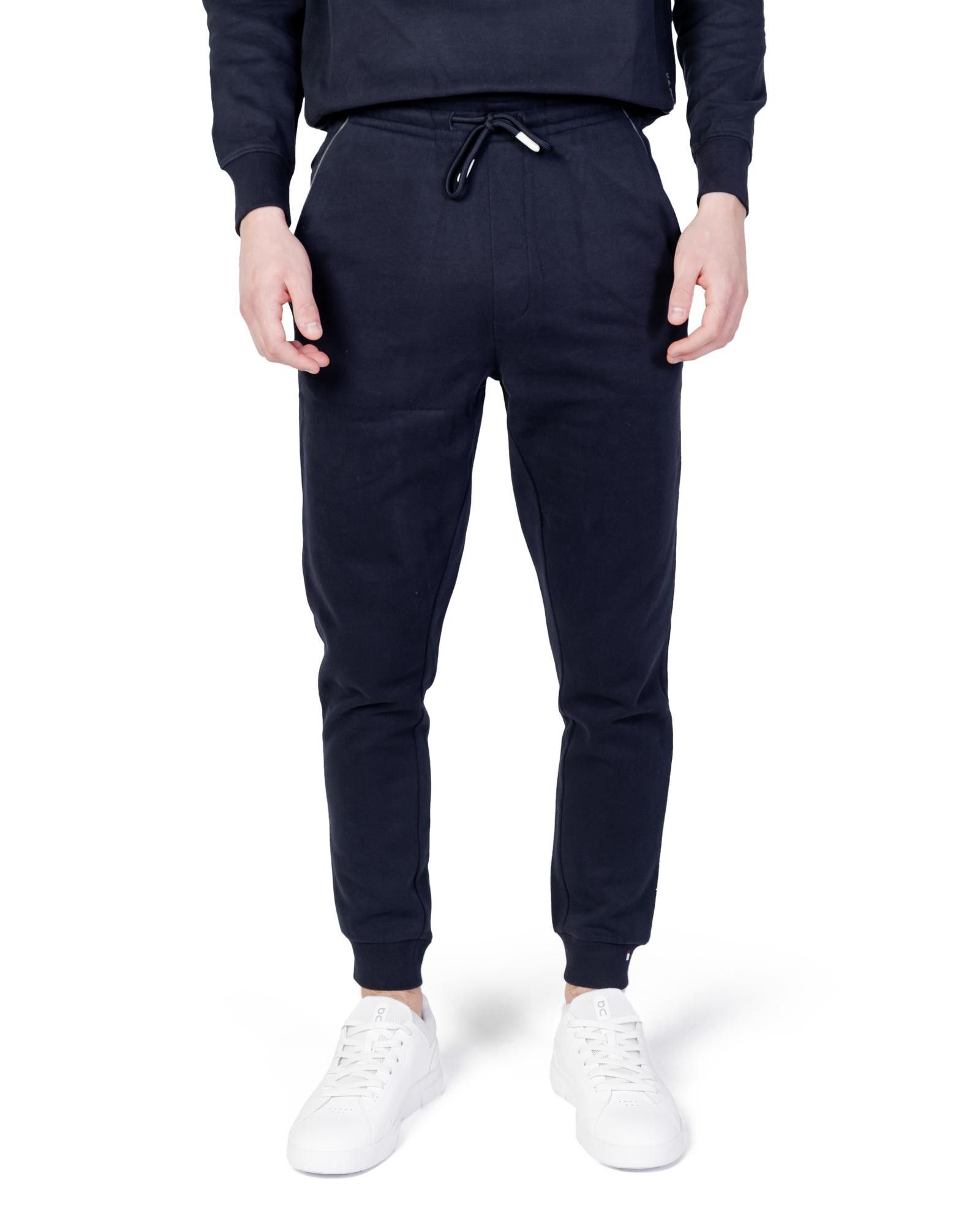 image of U S Polo Assn Cotton Front Pocket Trousers in Blue, Men's (Size 32)