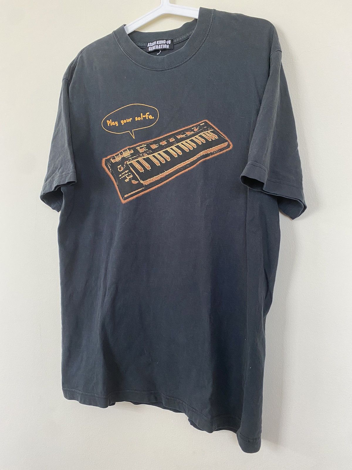 image of Band Tees x Vintage VTG Asian Kung-Fu Generation Band "play Your Sol-Fa." Tee in Black (Size Large)