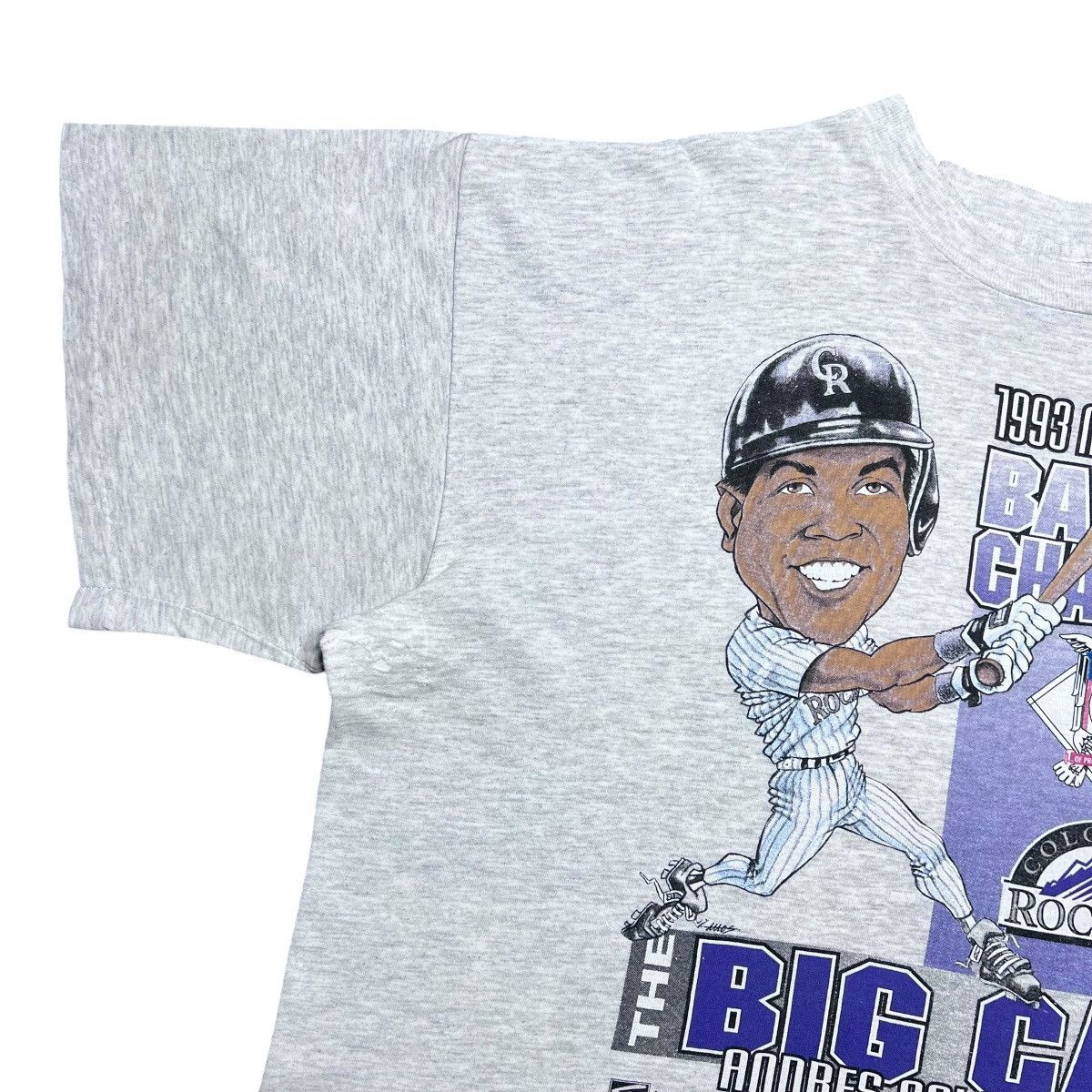Salem Sportswear Vtg 1993 MLB Colorado Rockies Galarraga Salem Sportswear Tee Size US XXL / EU 58 / 5 - 12 Thumbnail